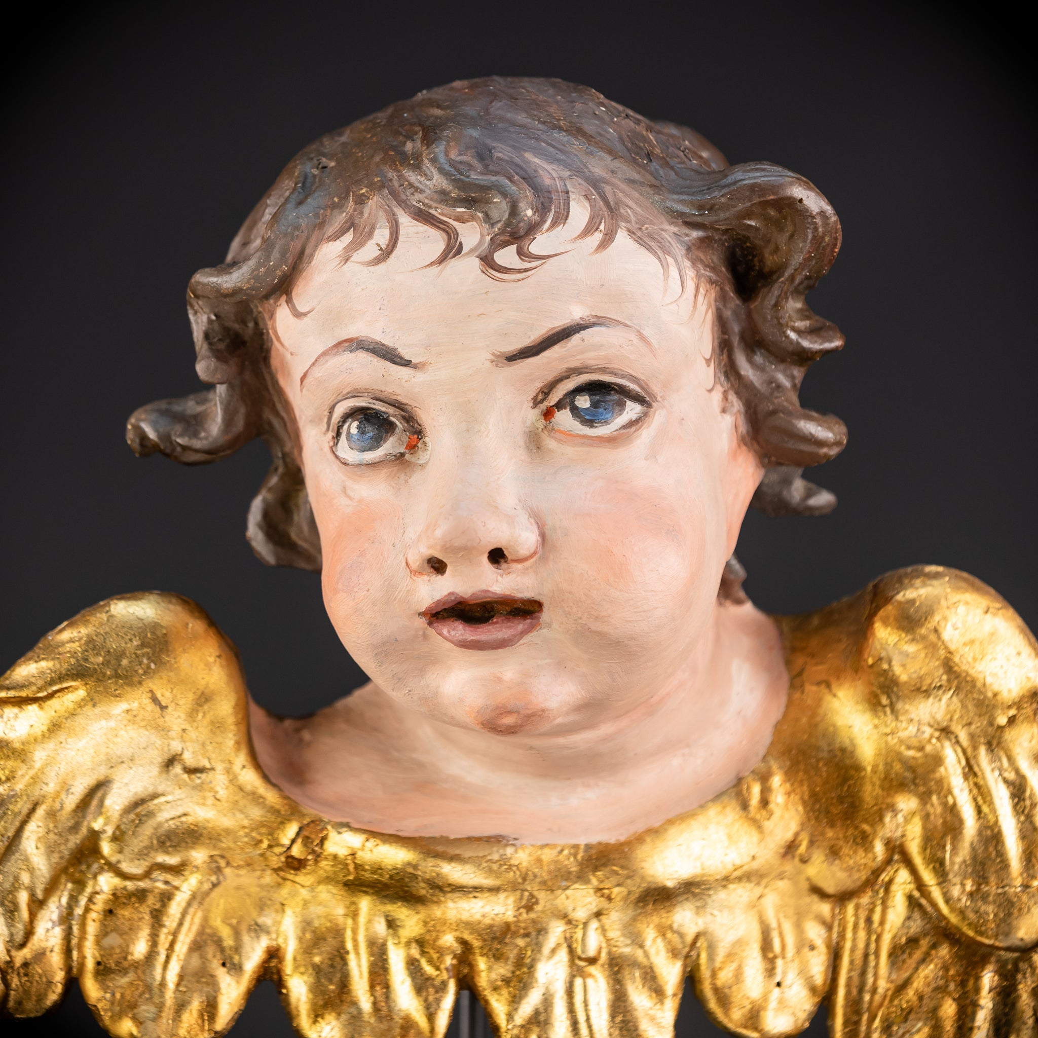 Angel Wood Carving | 1700s Antique