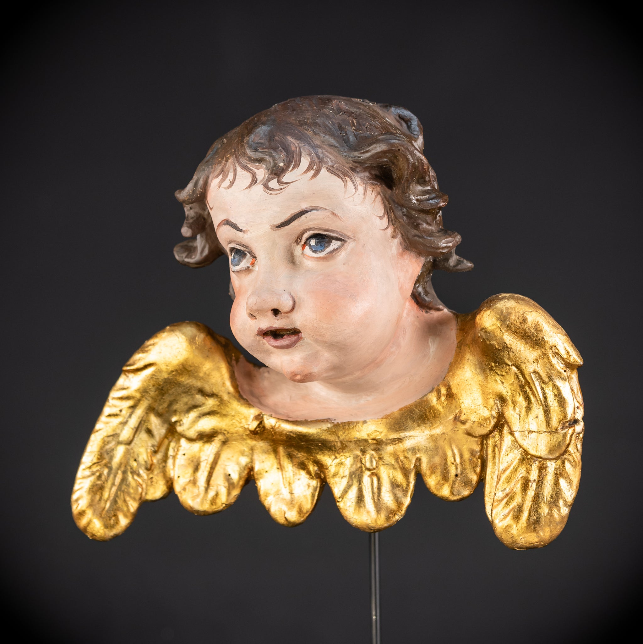 Angel Wood Carving | 1700s Antique