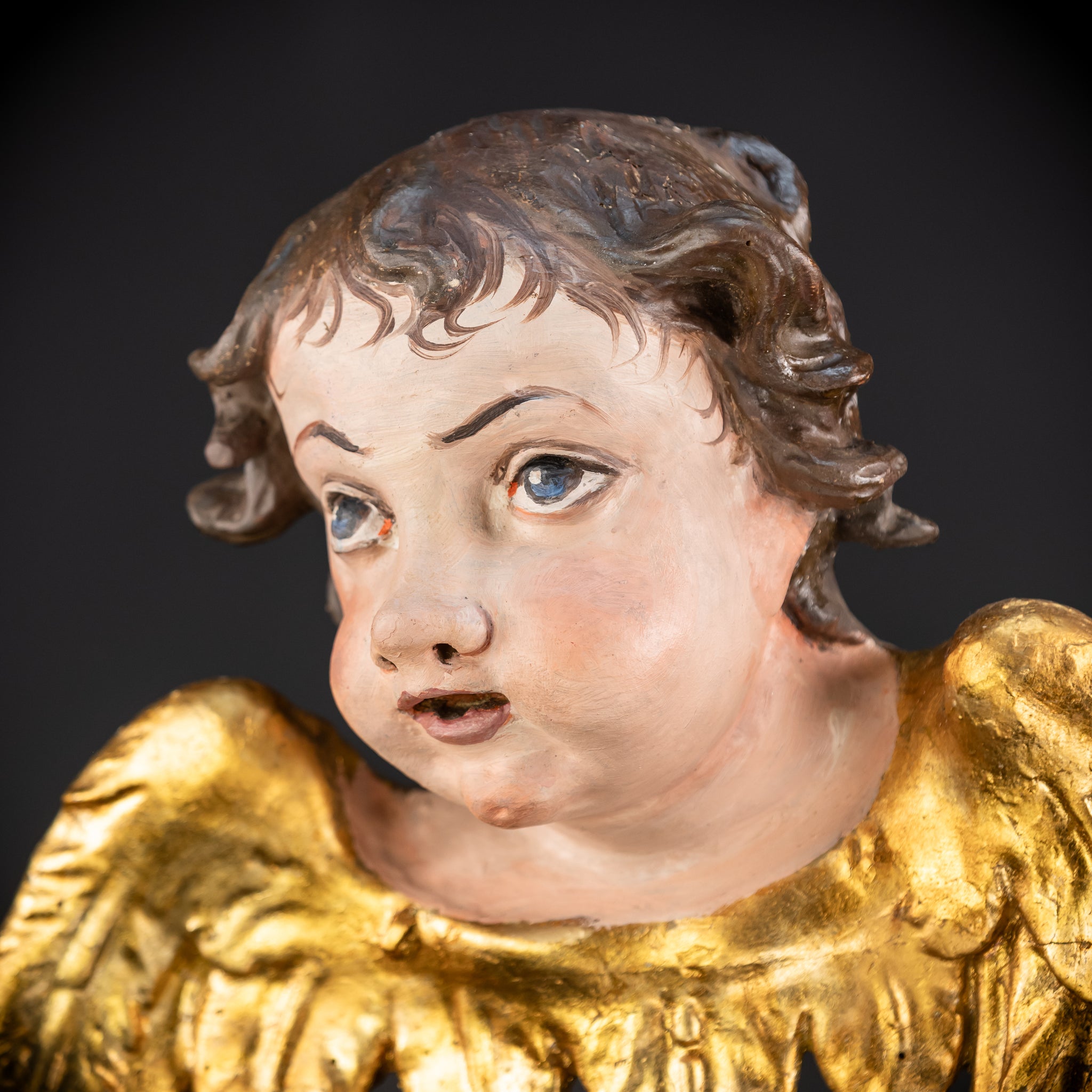 Angel Wood Carving | 1700s Antique
