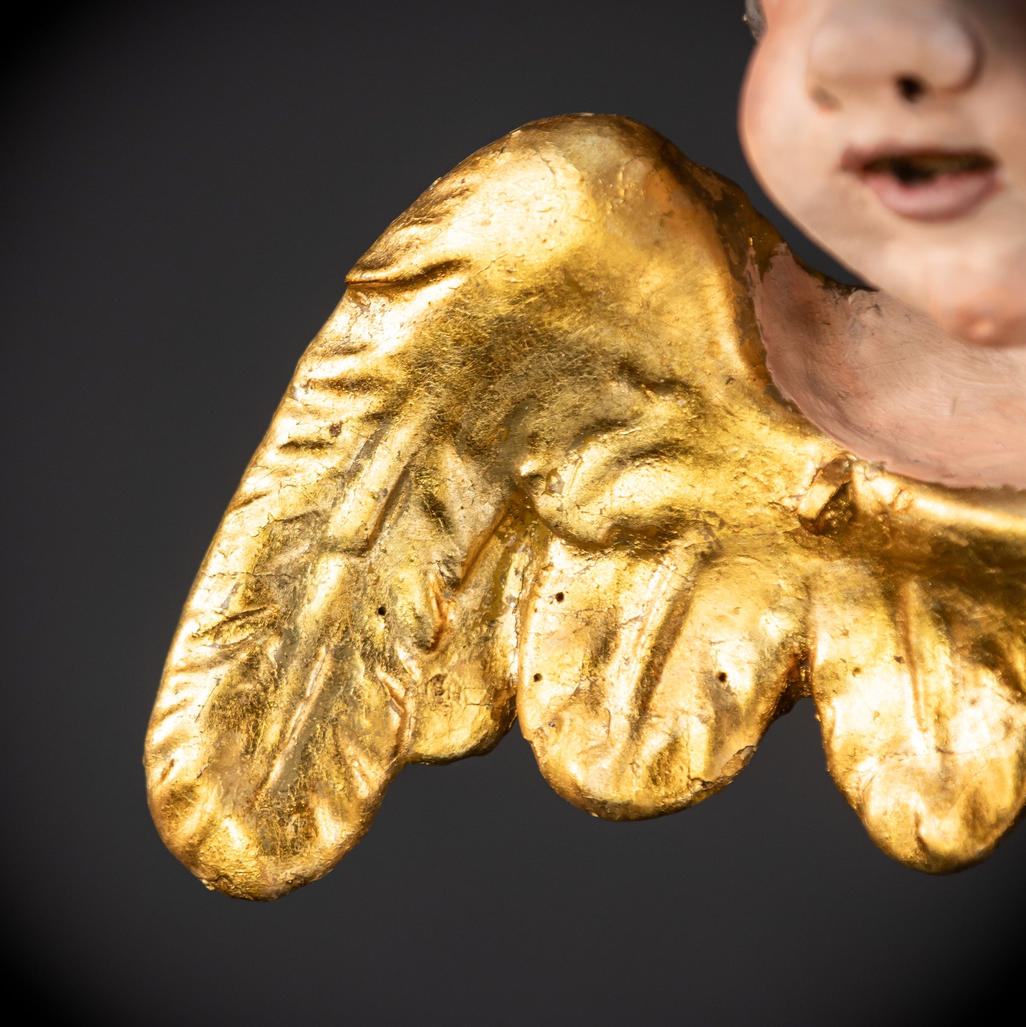 Angel Wood Carving | 1700s Antique