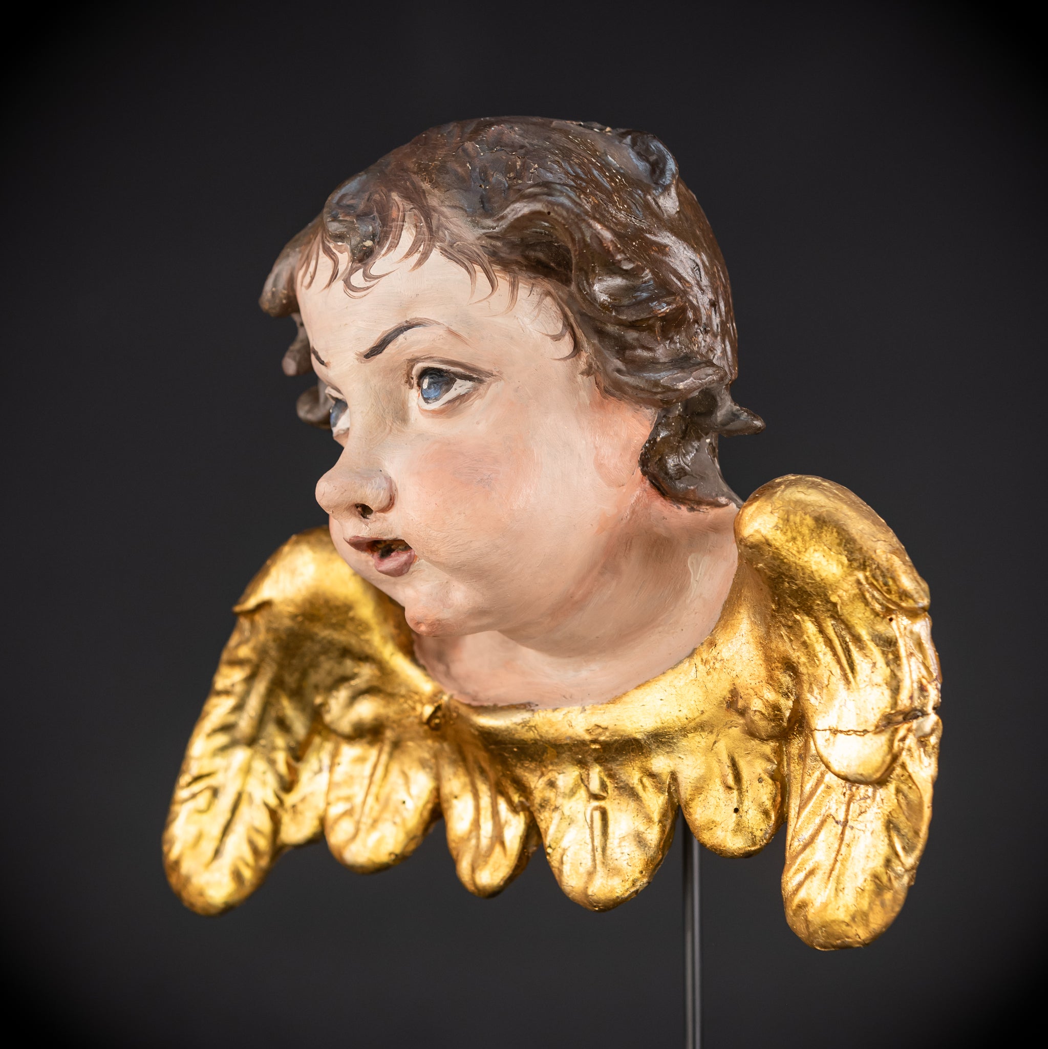 Angel Wood Carving | 1700s Antique