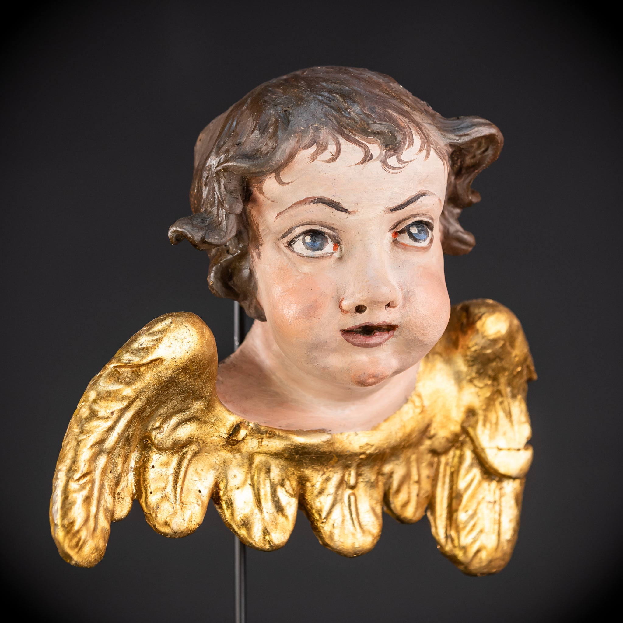 Angel Wood Carving | 1700s Antique
