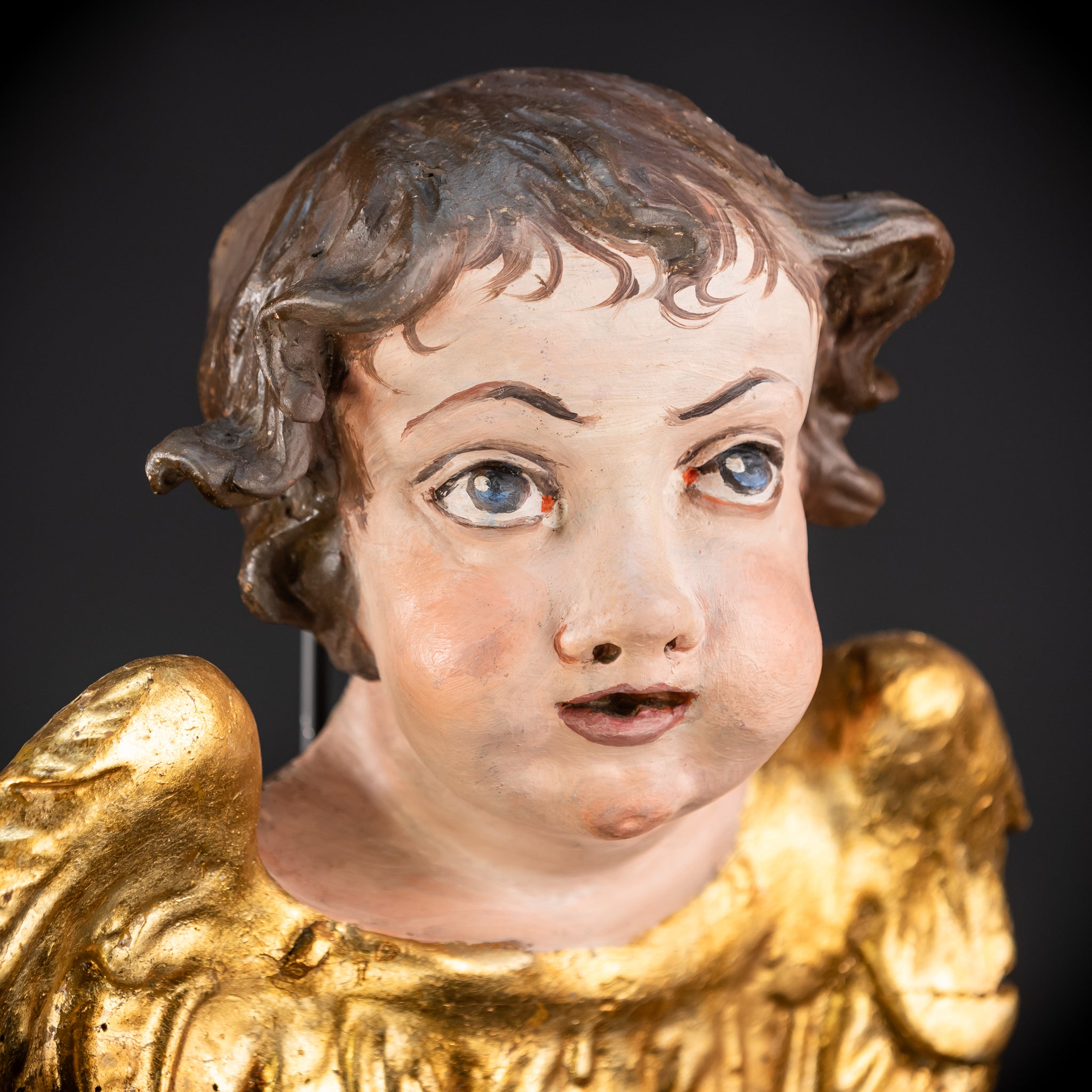 Angel Wood Carving | 1700s Antique