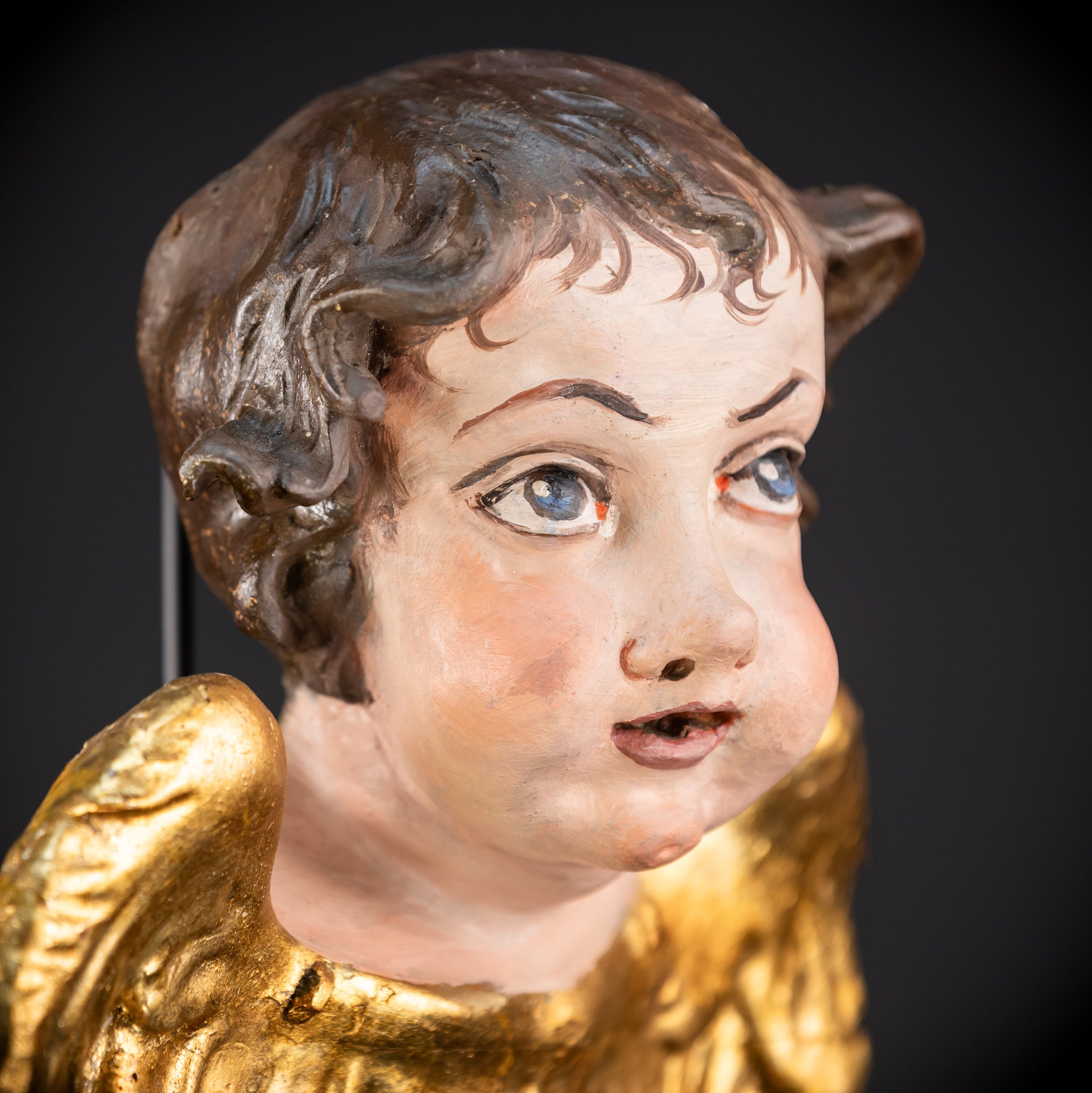 Angel Wood Carving | 1700s Antique