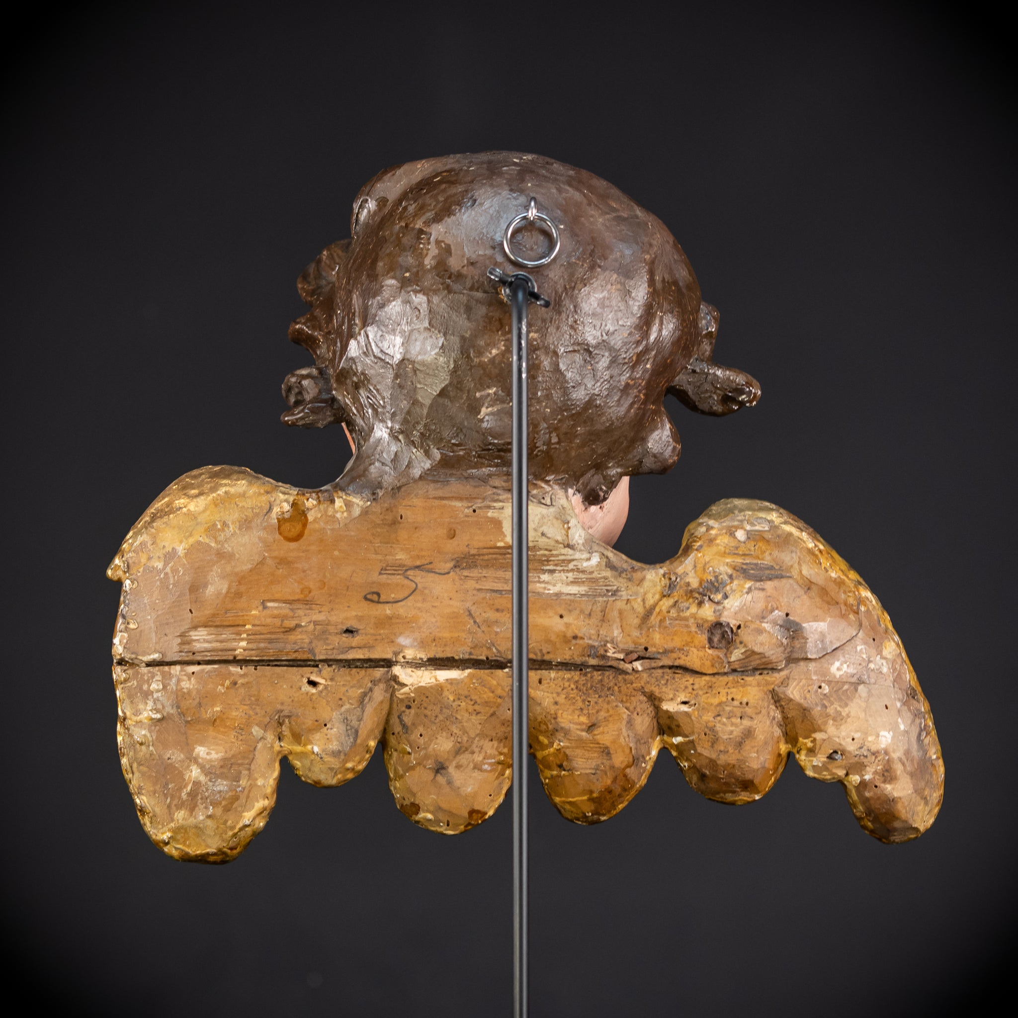 Angel Wood Carving | 1700s Antique