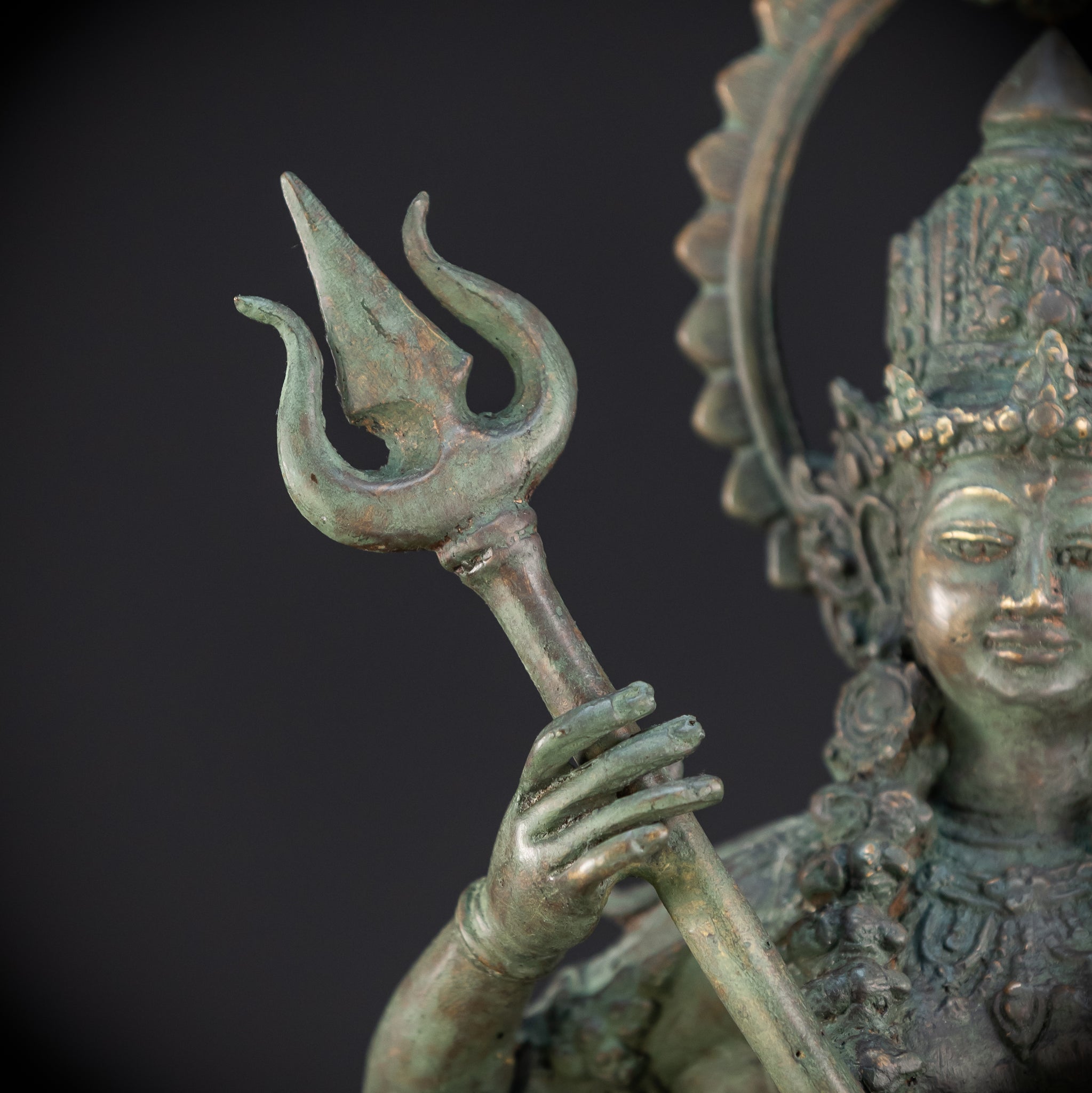 Kali Hindu Goddes Bronze Sculpture