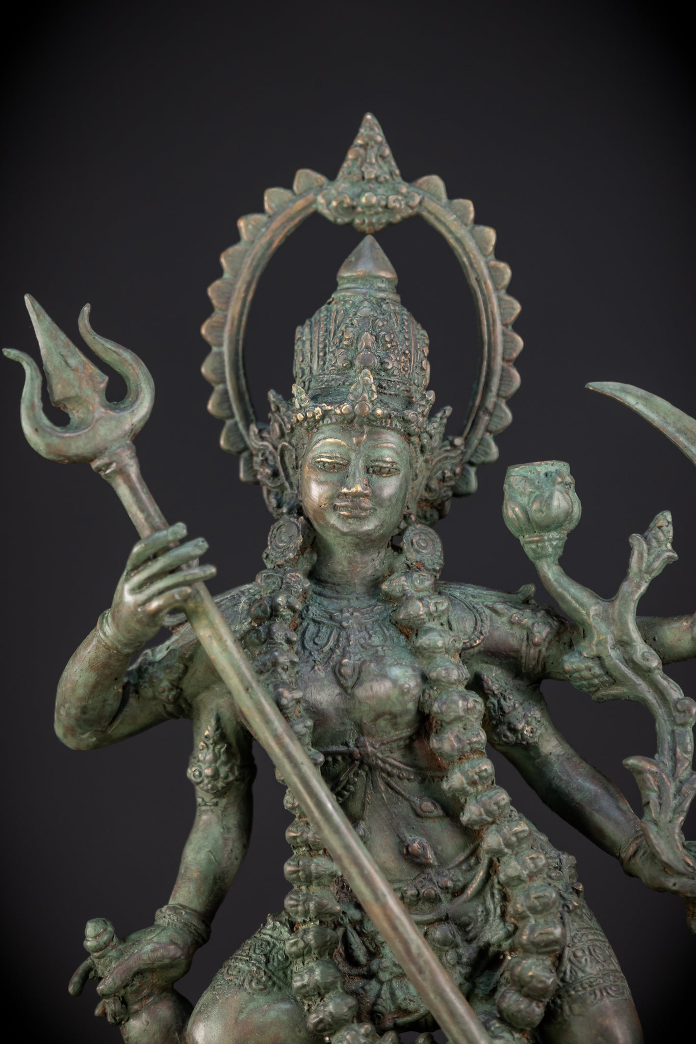 Kali Hindu Goddes Bronze Sculpture