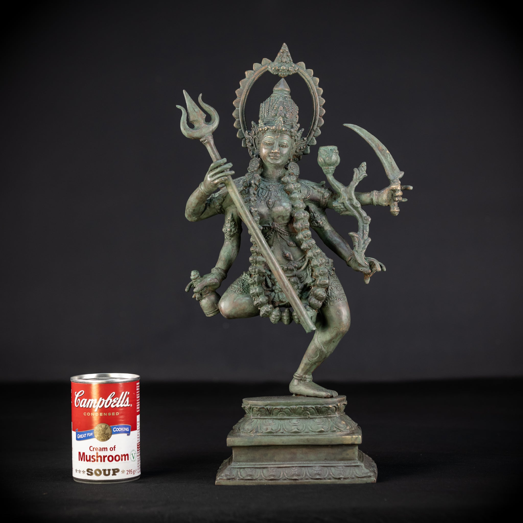 Kali Hindu Goddes Bronze Sculpture
