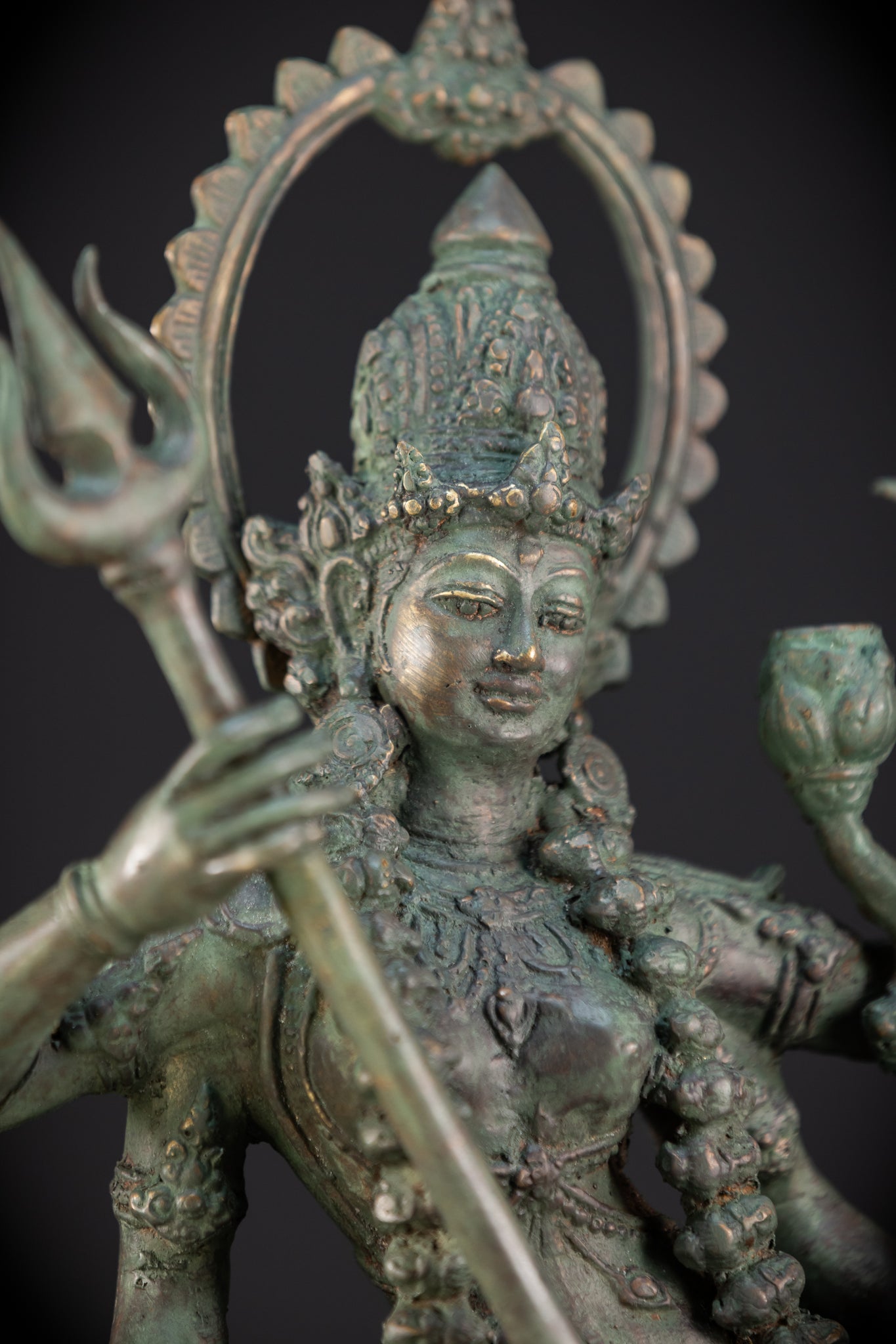 Kali Hindu Goddes Bronze Sculpture