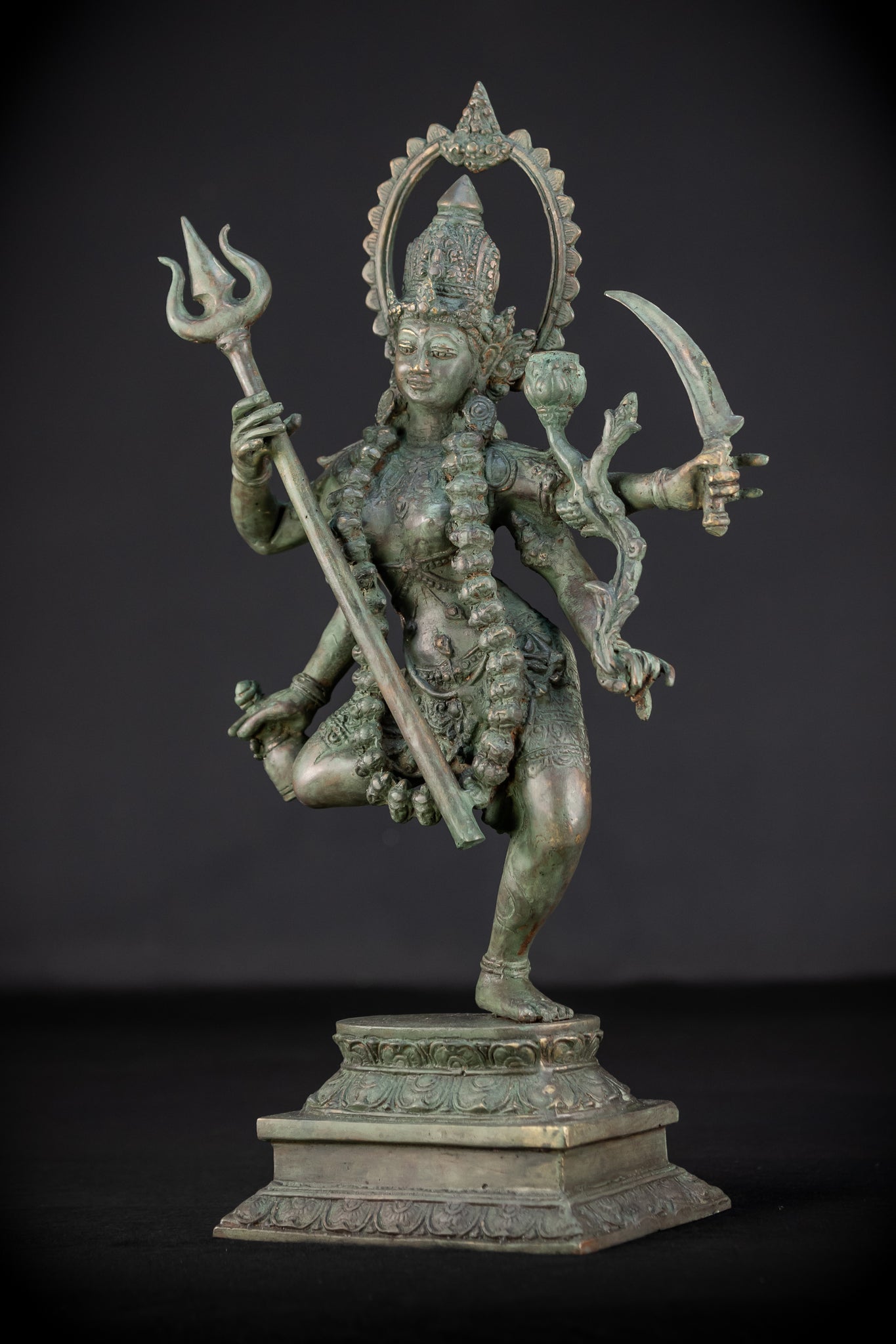 Kali Hindu Goddes Bronze Sculpture