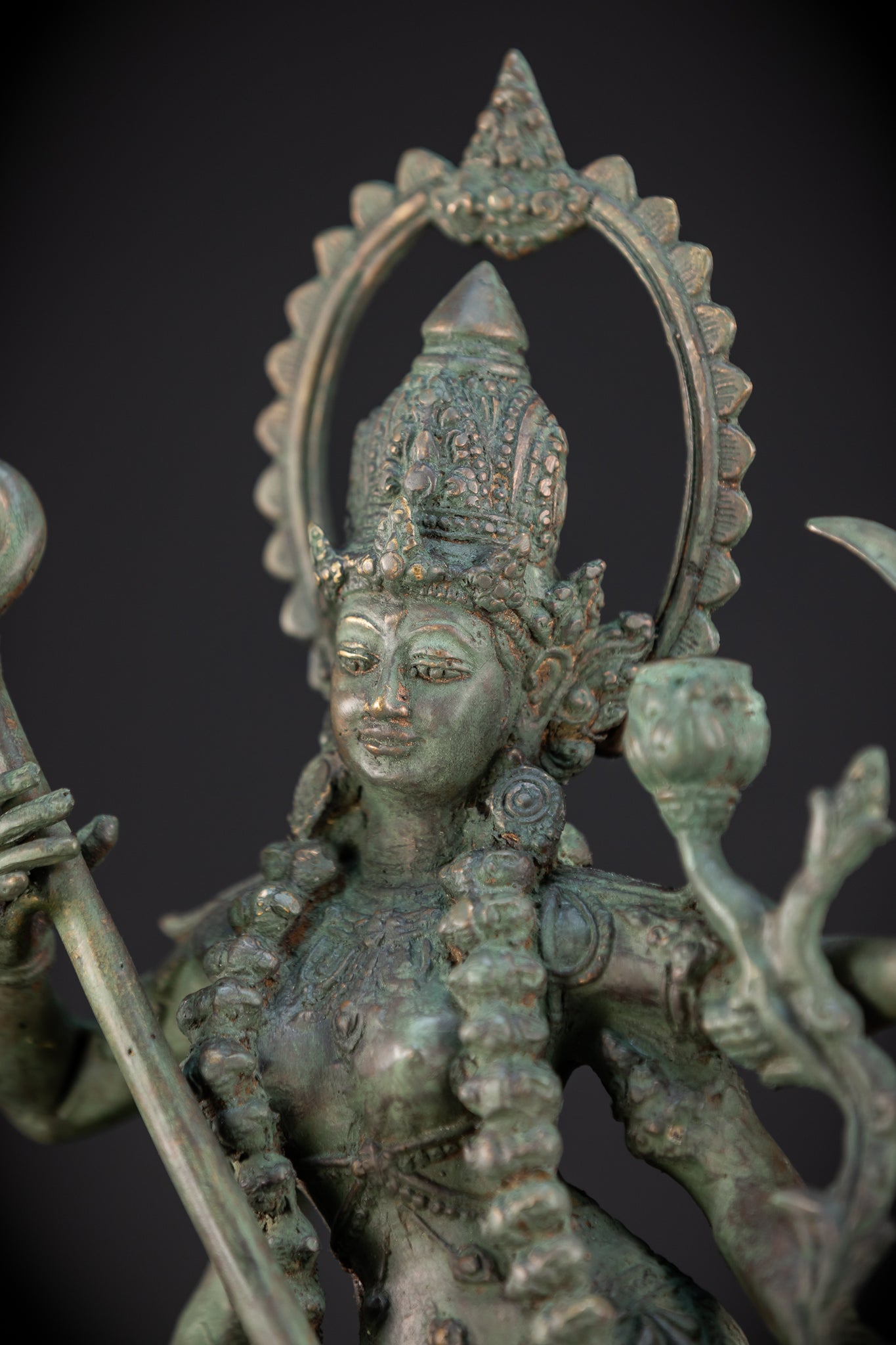 Kali Hindu Goddes Bronze Sculpture