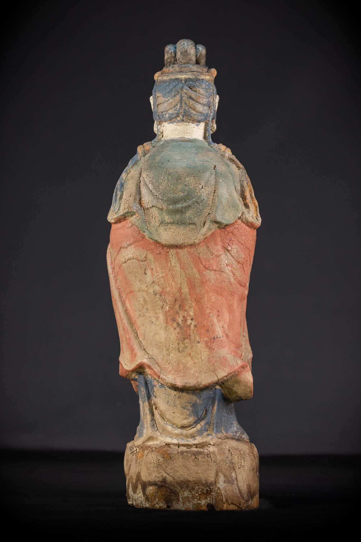 Standing Buddha Antique Sculpture | 18th Century | 22.8"