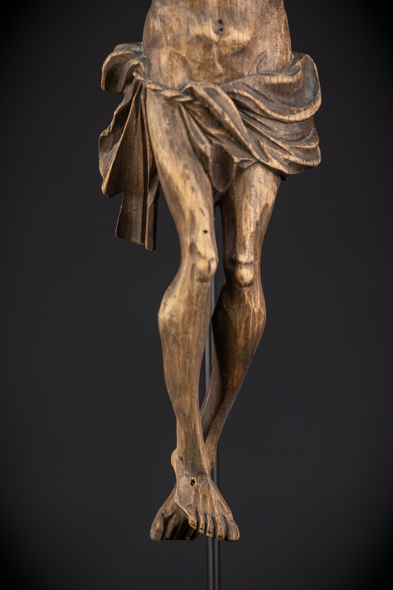 Corpus Christi Wood Carving Statue | 1800s Antique
