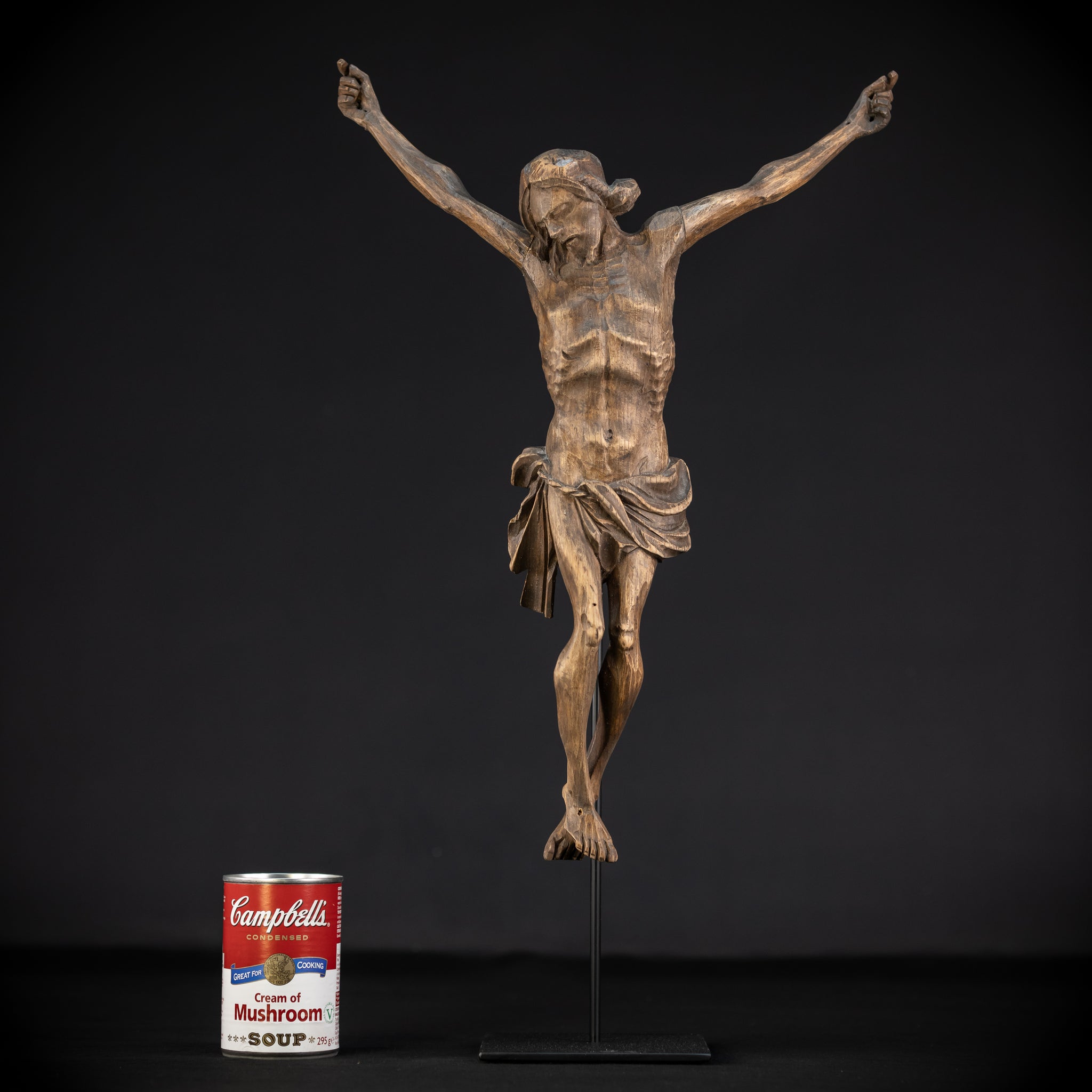 Corpus Christi Wood Carving Statue | 1800s Antique