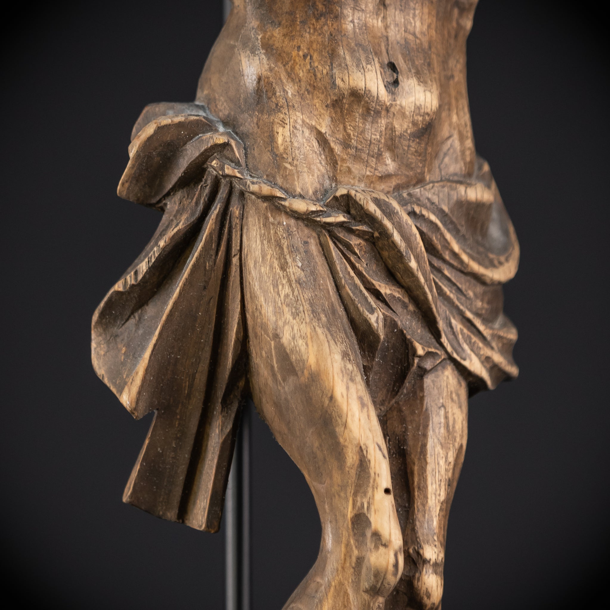 Corpus Christi Wood Carving Statue | 1800s Antique
