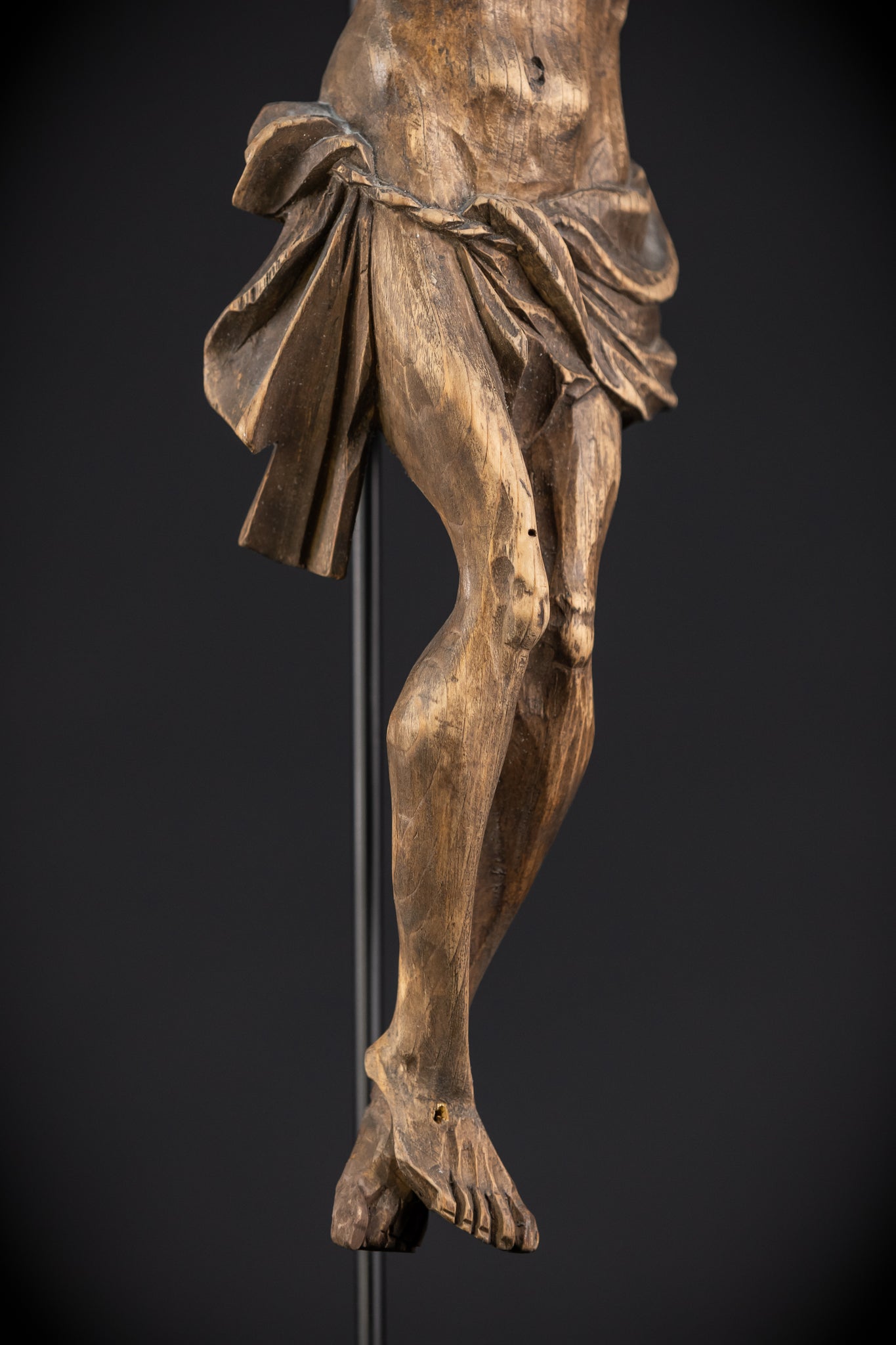 Corpus Christi Wood Carving Statue | 1800s Antique