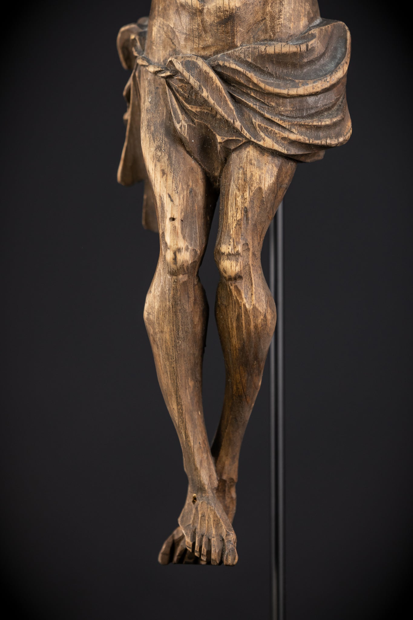 Corpus Christi Wood Carving Statue | 1800s Antique
