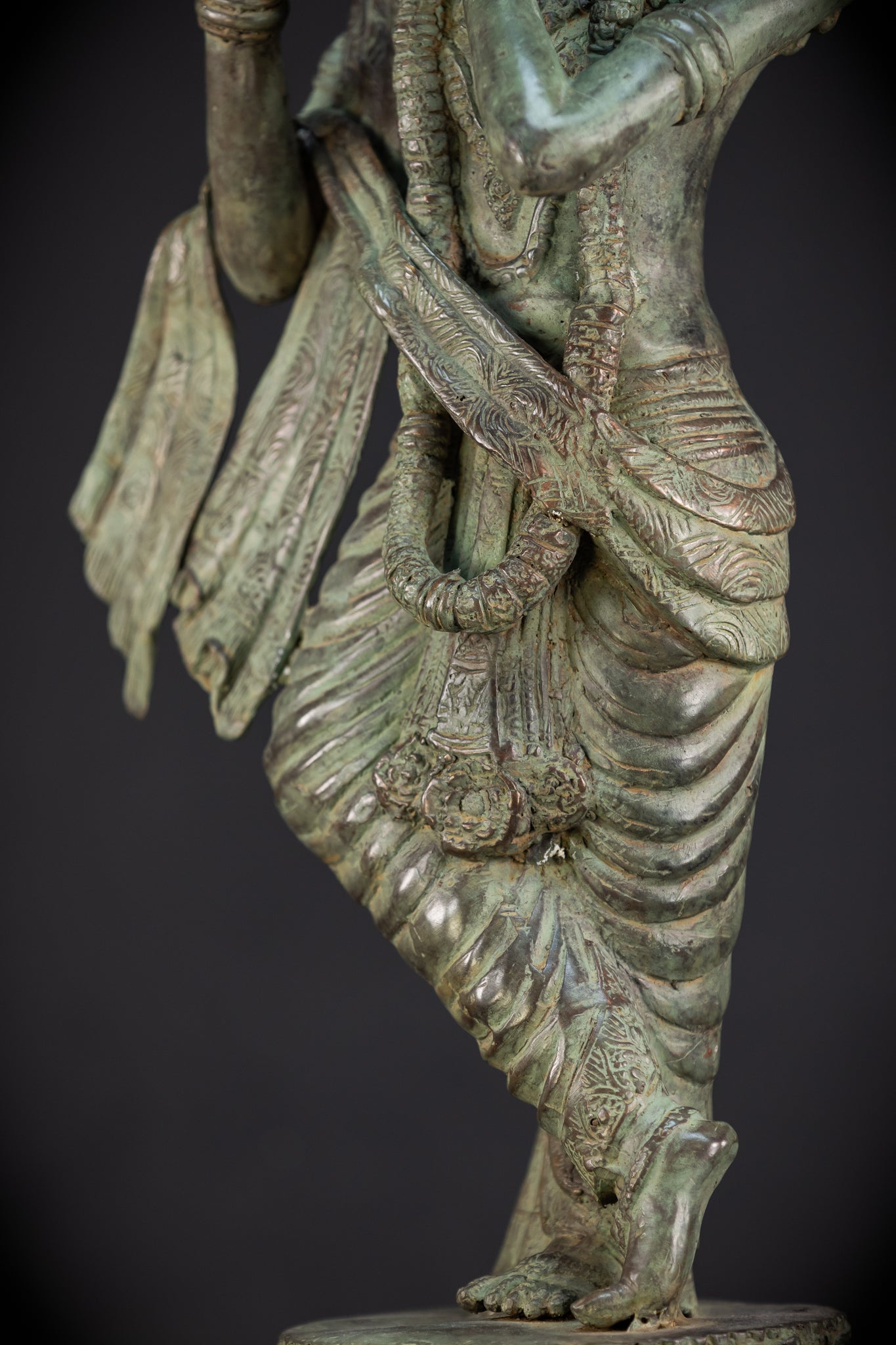 Krishna Hindu Deity Bronze Sculpture | 23.2"