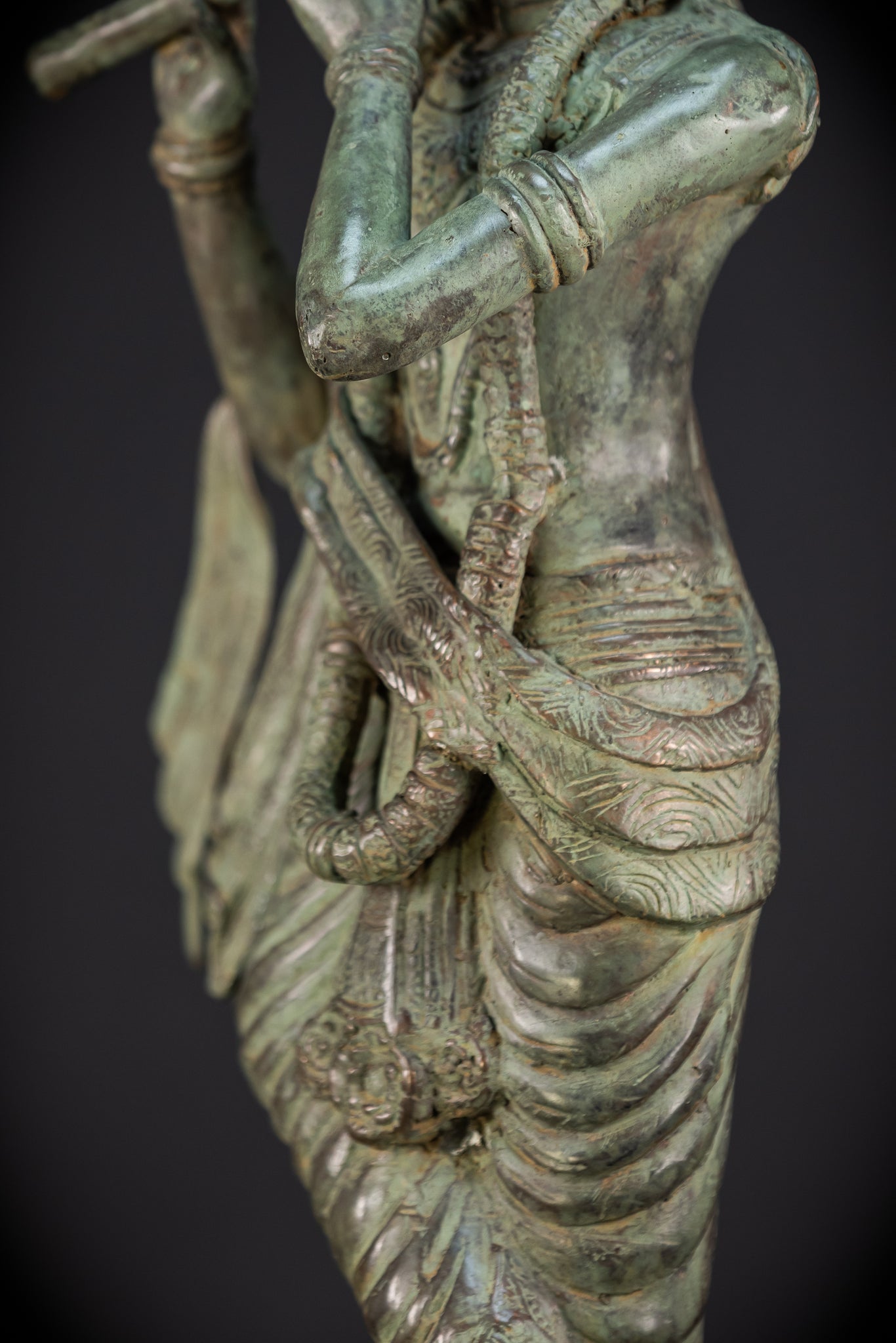 Krishna Hindu Deity Bronze Sculpture | 23.2"