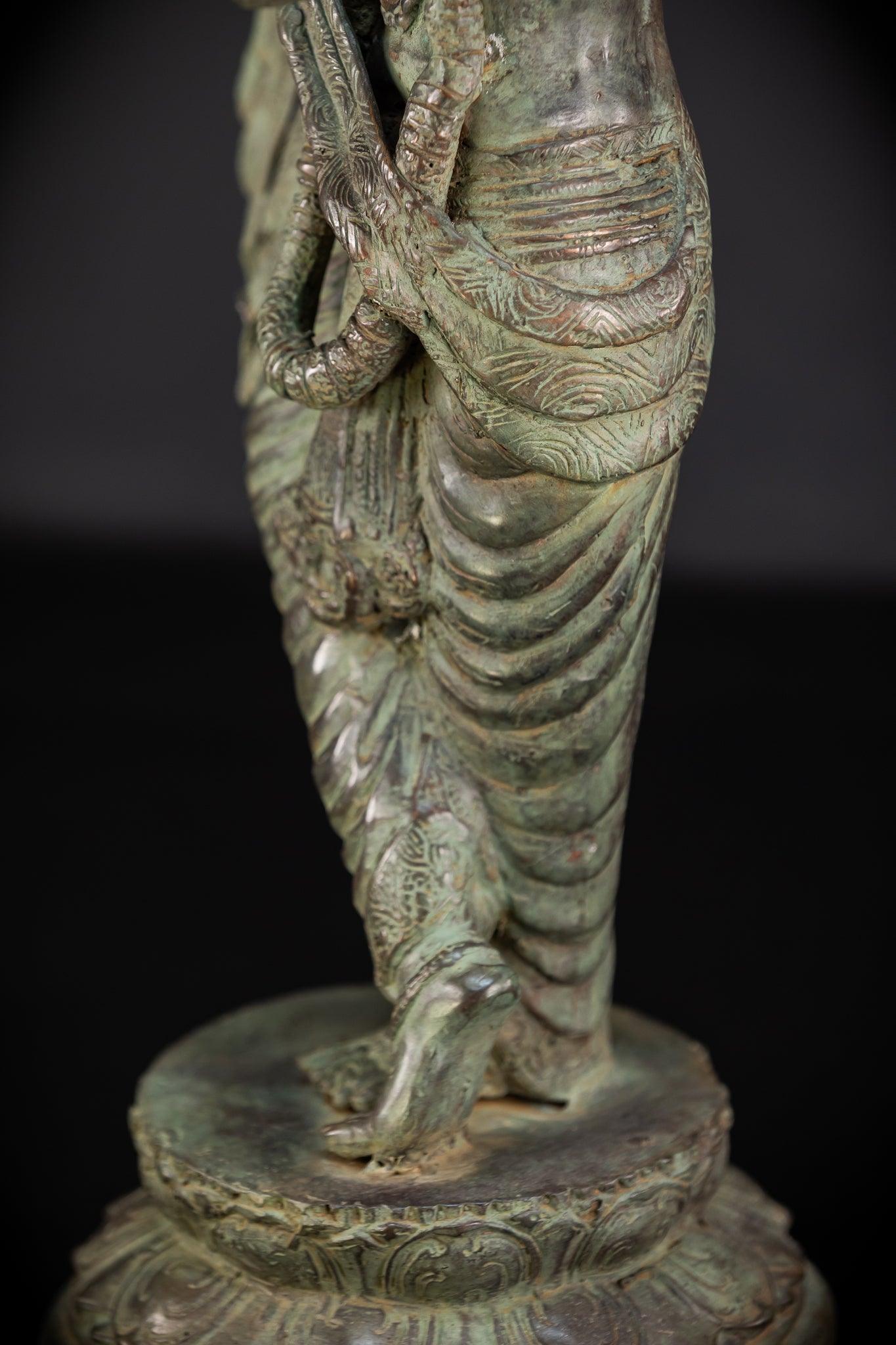 Krishna Hindu Deity Bronze Sculpture | 23.2"
