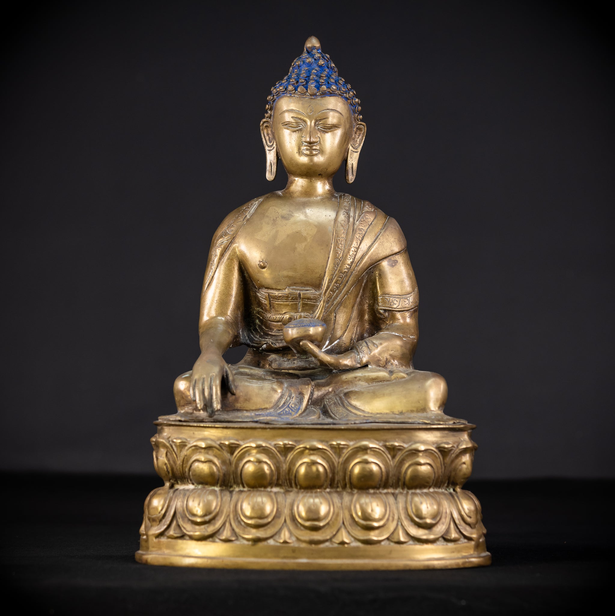 Guatama Buddha Bronze Statue 1800s | 16.2"