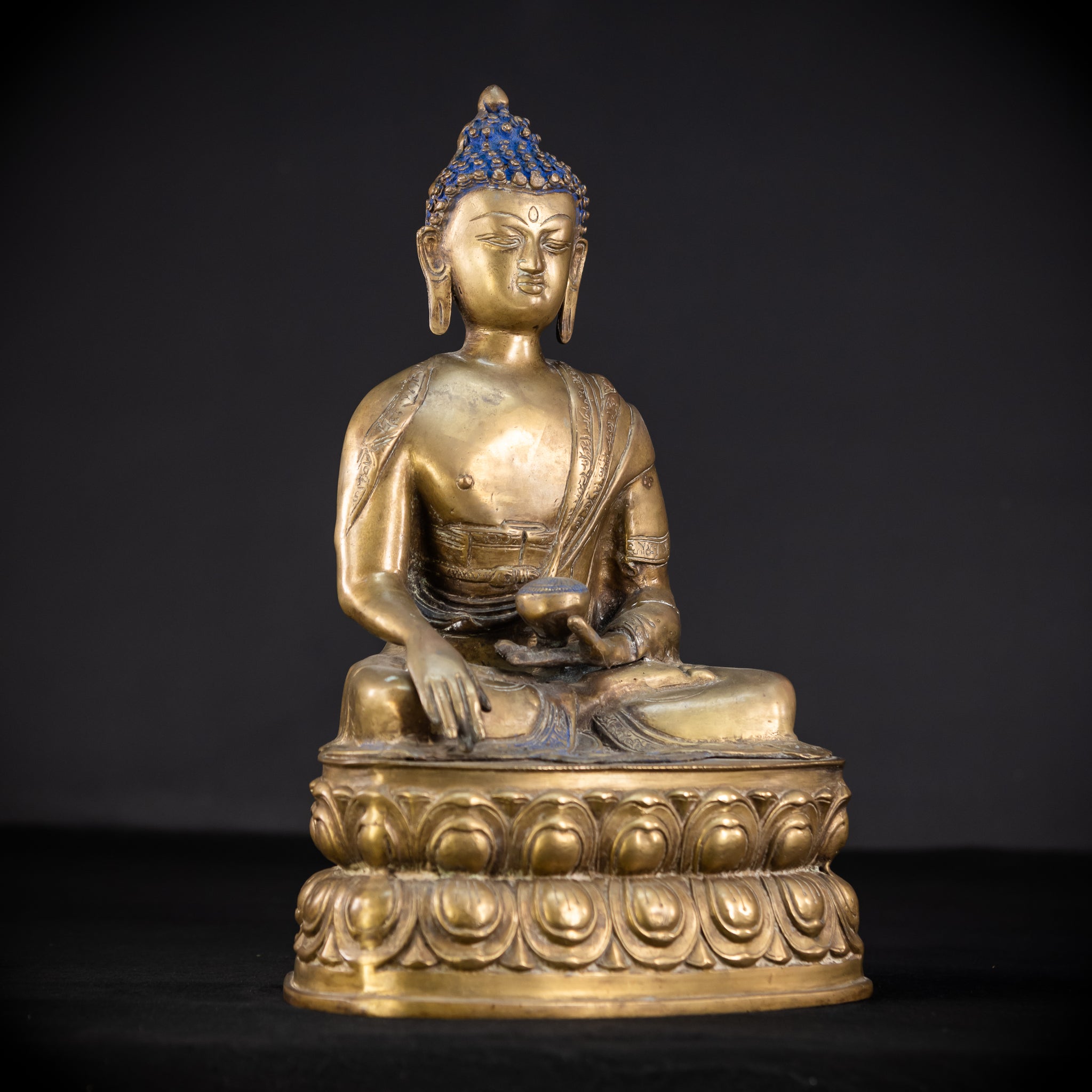 Guatama Buddha Bronze Statue 1800s | 16.2"