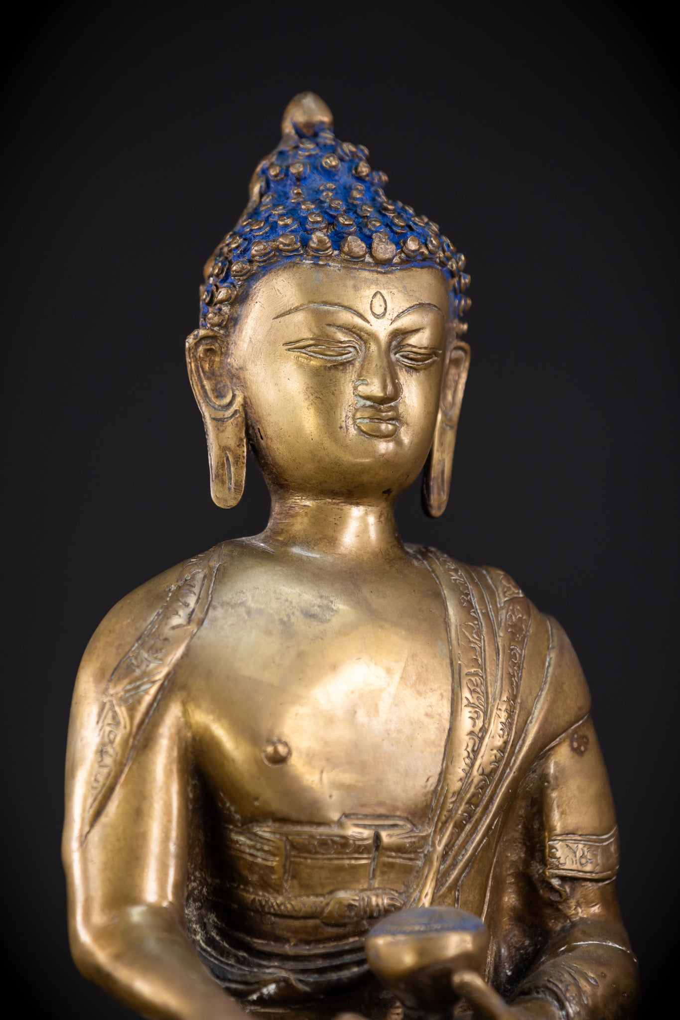 Guatama Buddha Bronze Statue 1800s | 16.2"