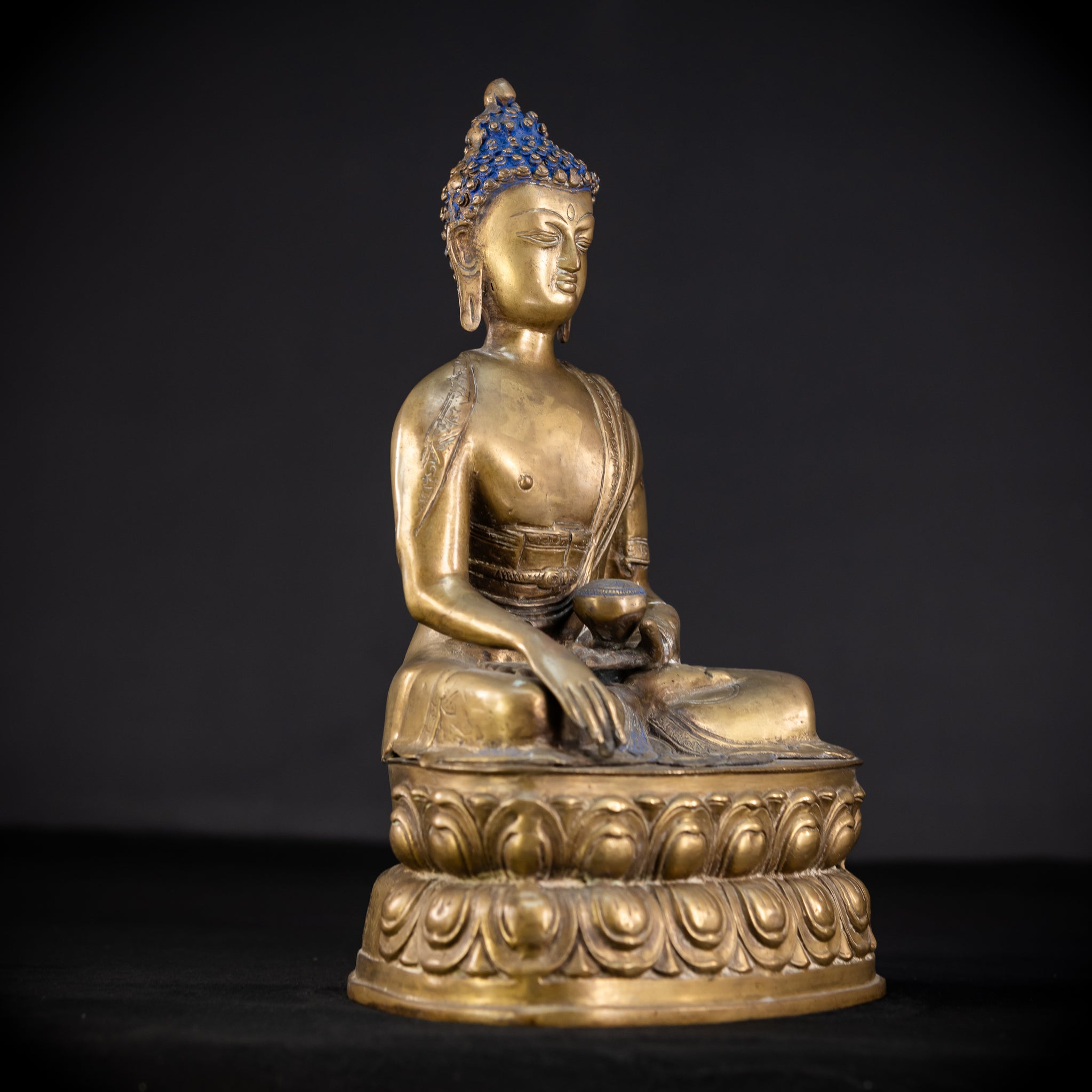 Guatama Buddha Bronze Statue 1800s | 16.2"