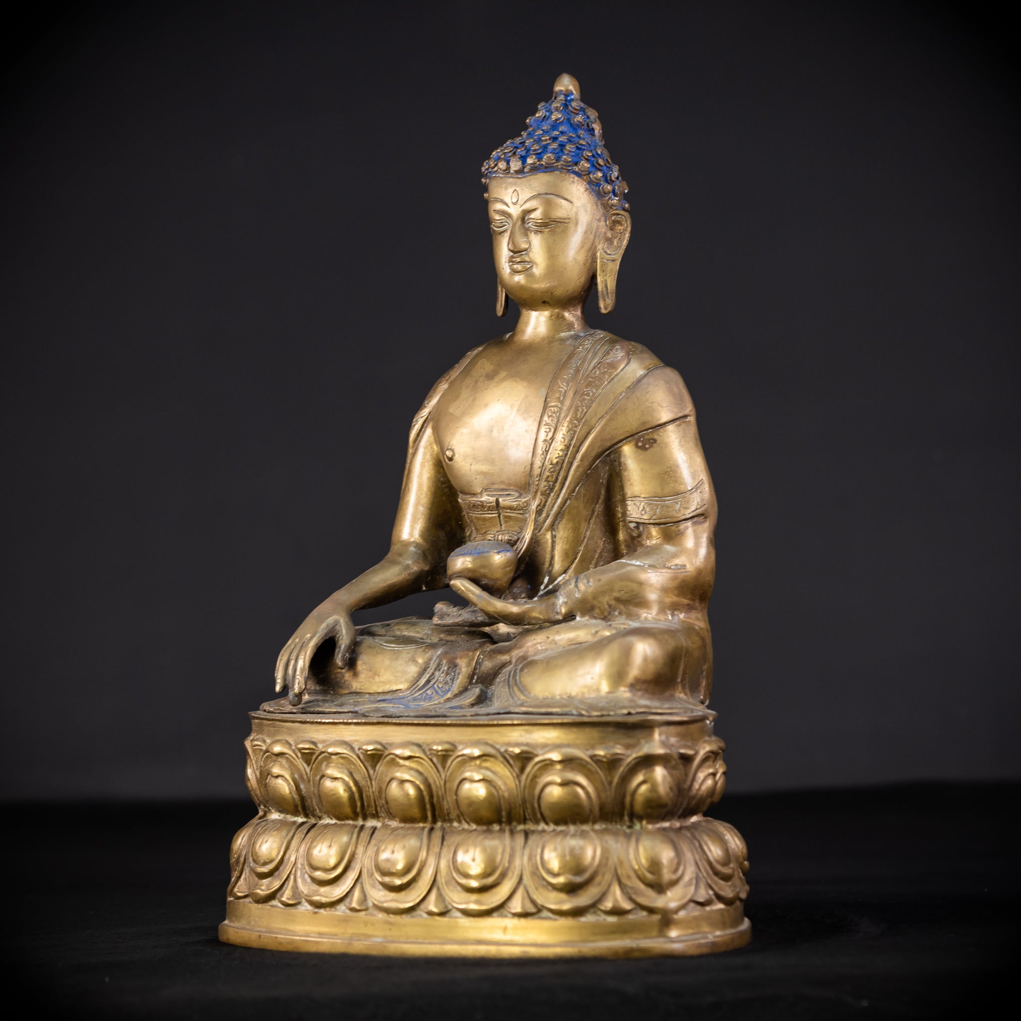 Guatama Buddha Bronze Statue 1800s | 16.2"
