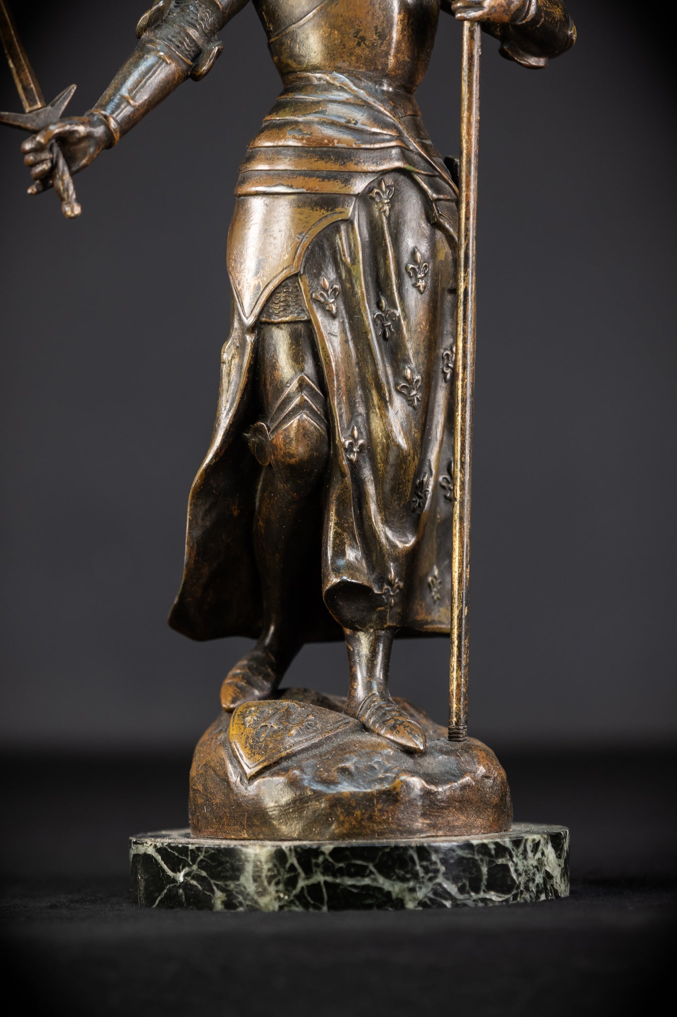 St Joan of Arc Bronzed Metal Sculpture | 20.5"