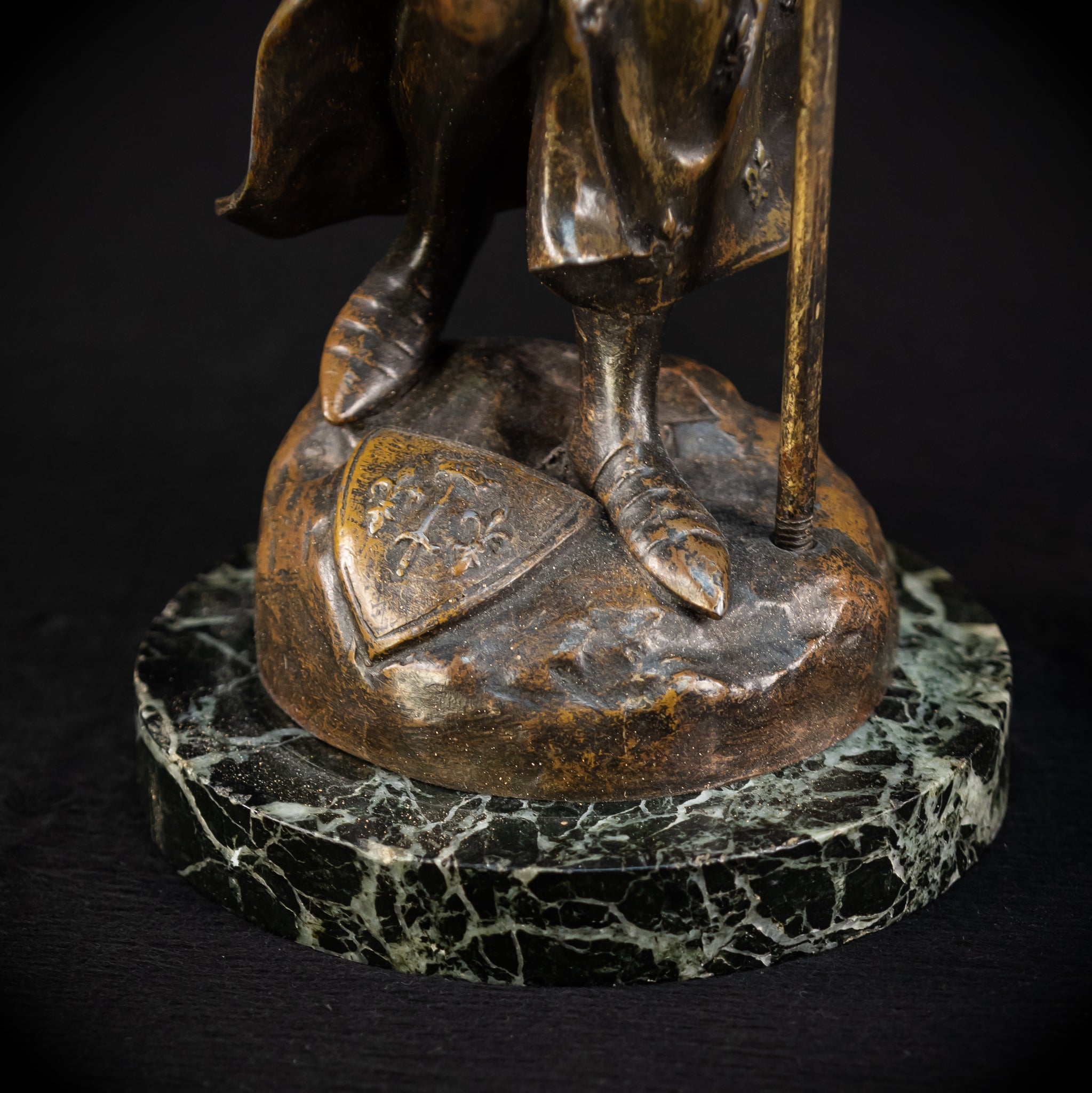 St Joan of Arc Bronzed Metal Sculpture | 20.5"