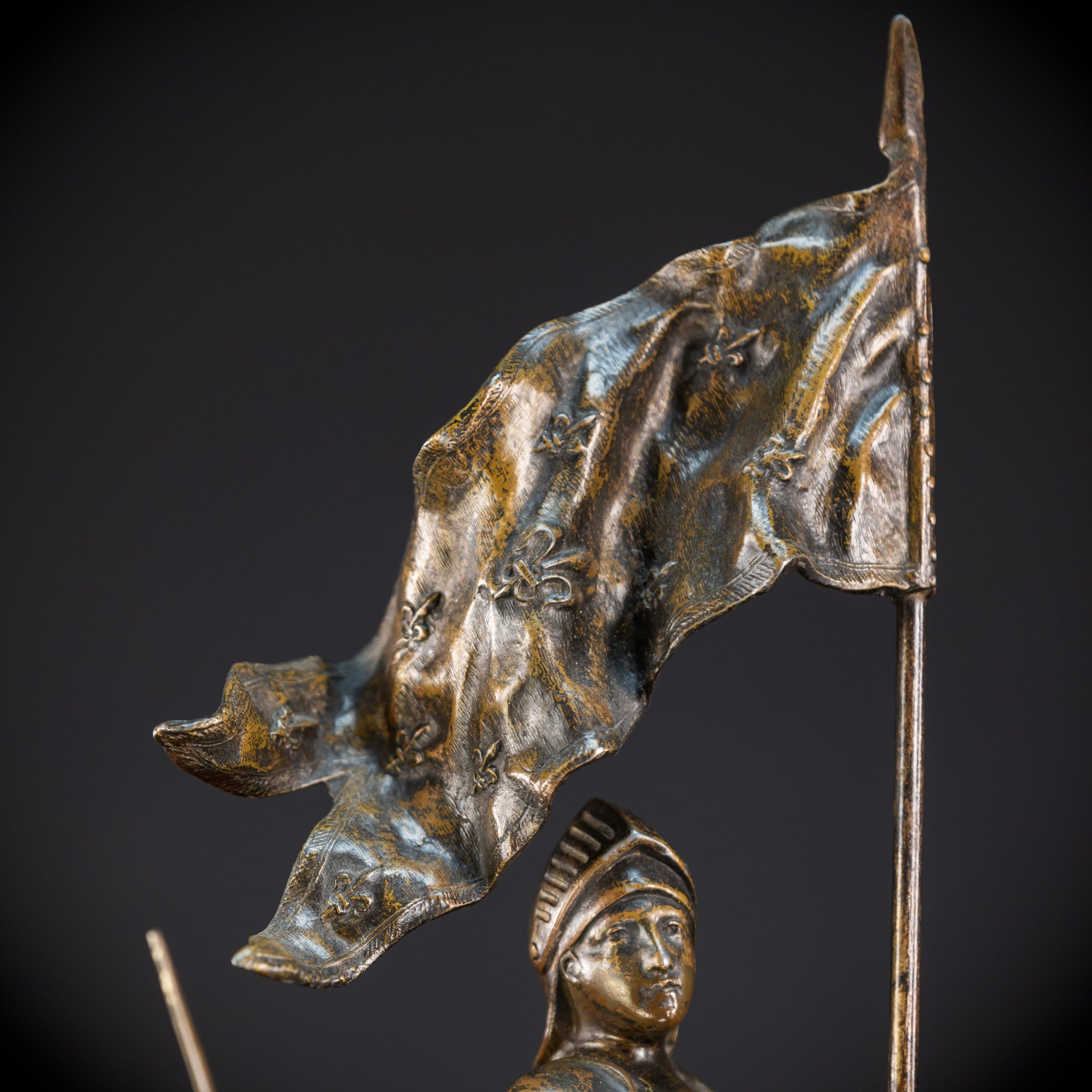 St Joan of Arc Bronzed Metal Sculpture | 20.5"