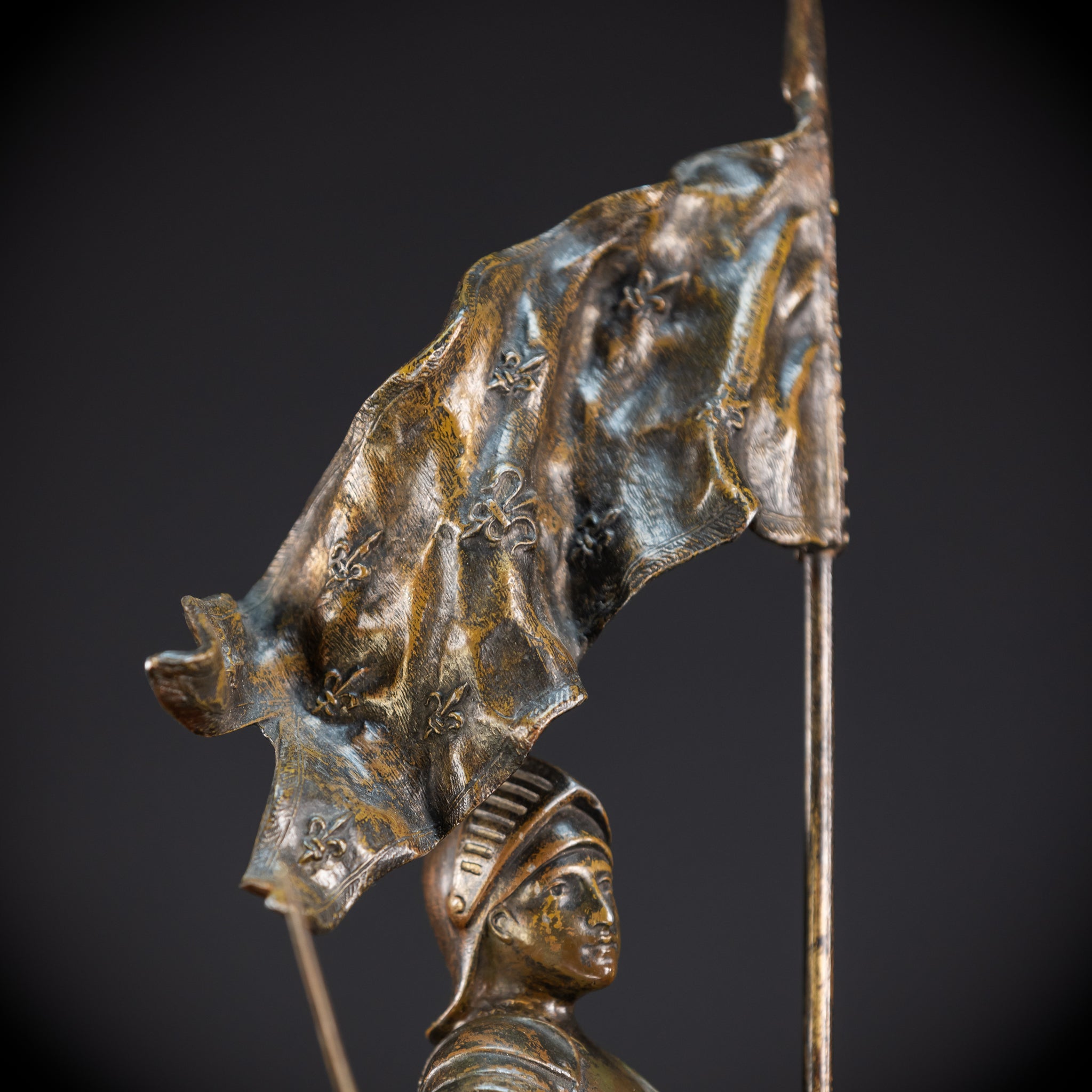 St Joan of Arc Bronzed Metal Sculpture | 20.5"
