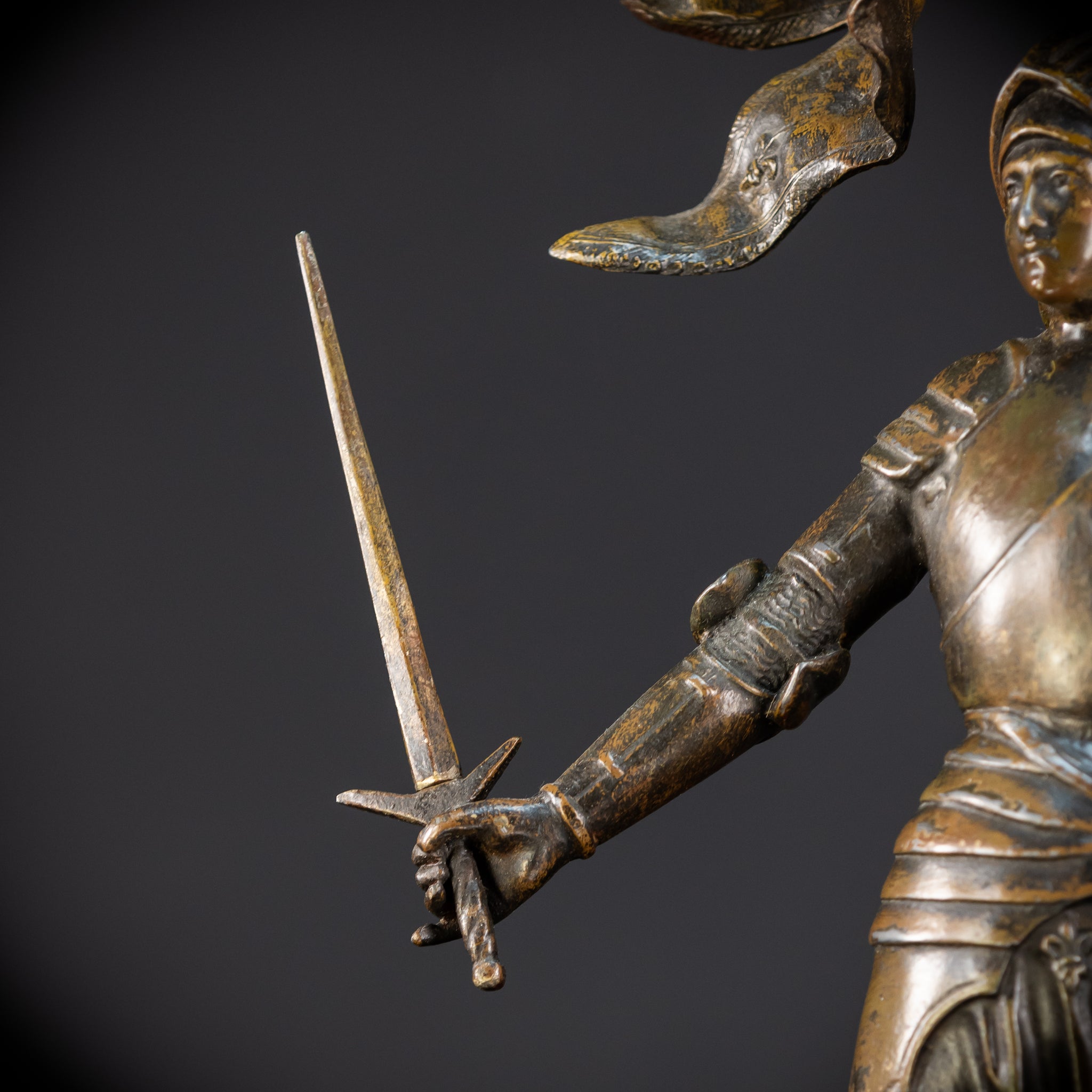 St Joan of Arc Bronzed Metal Sculpture | 20.5"