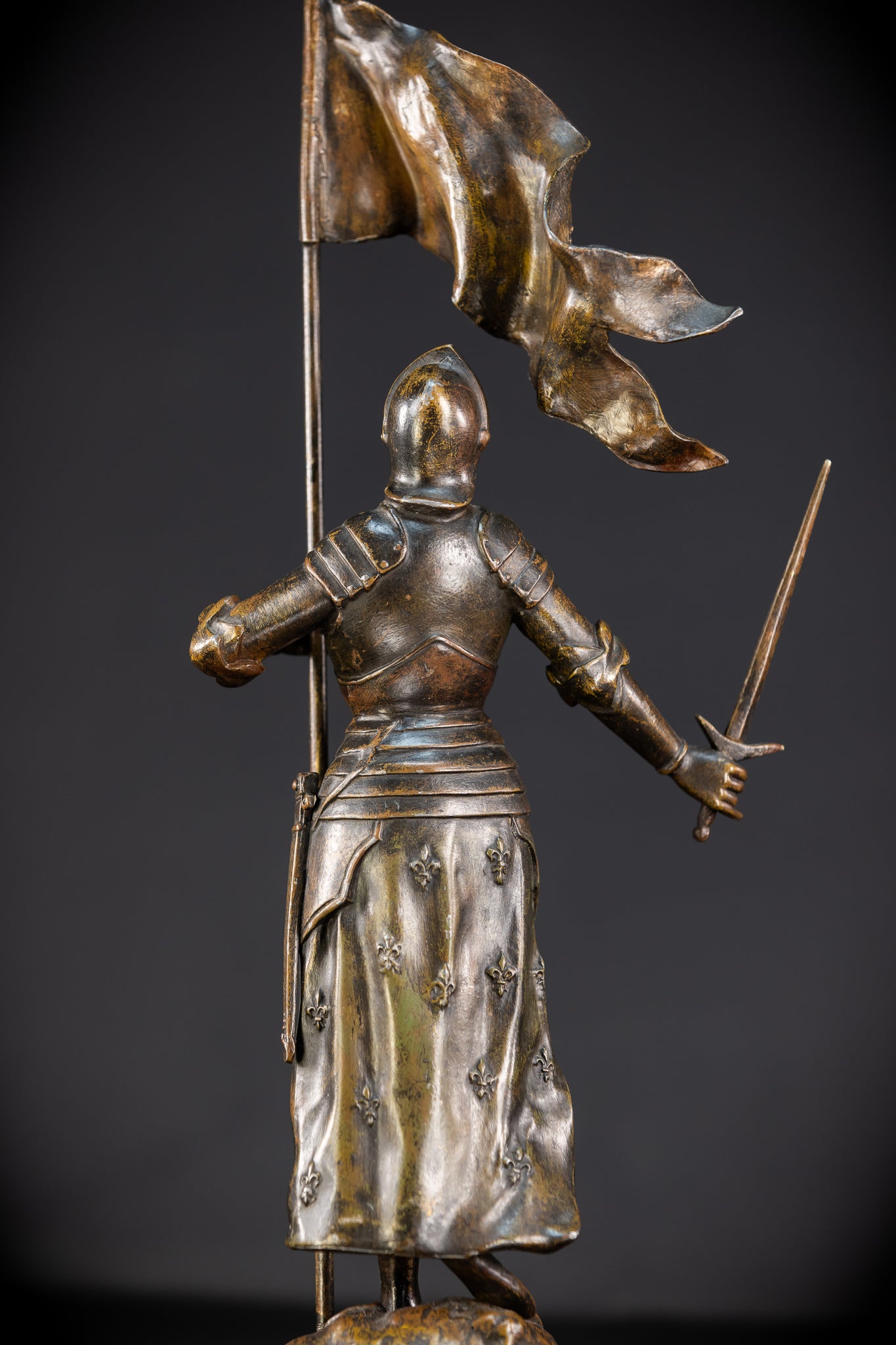 St Joan of Arc Bronzed Metal Sculpture | 20.5"
