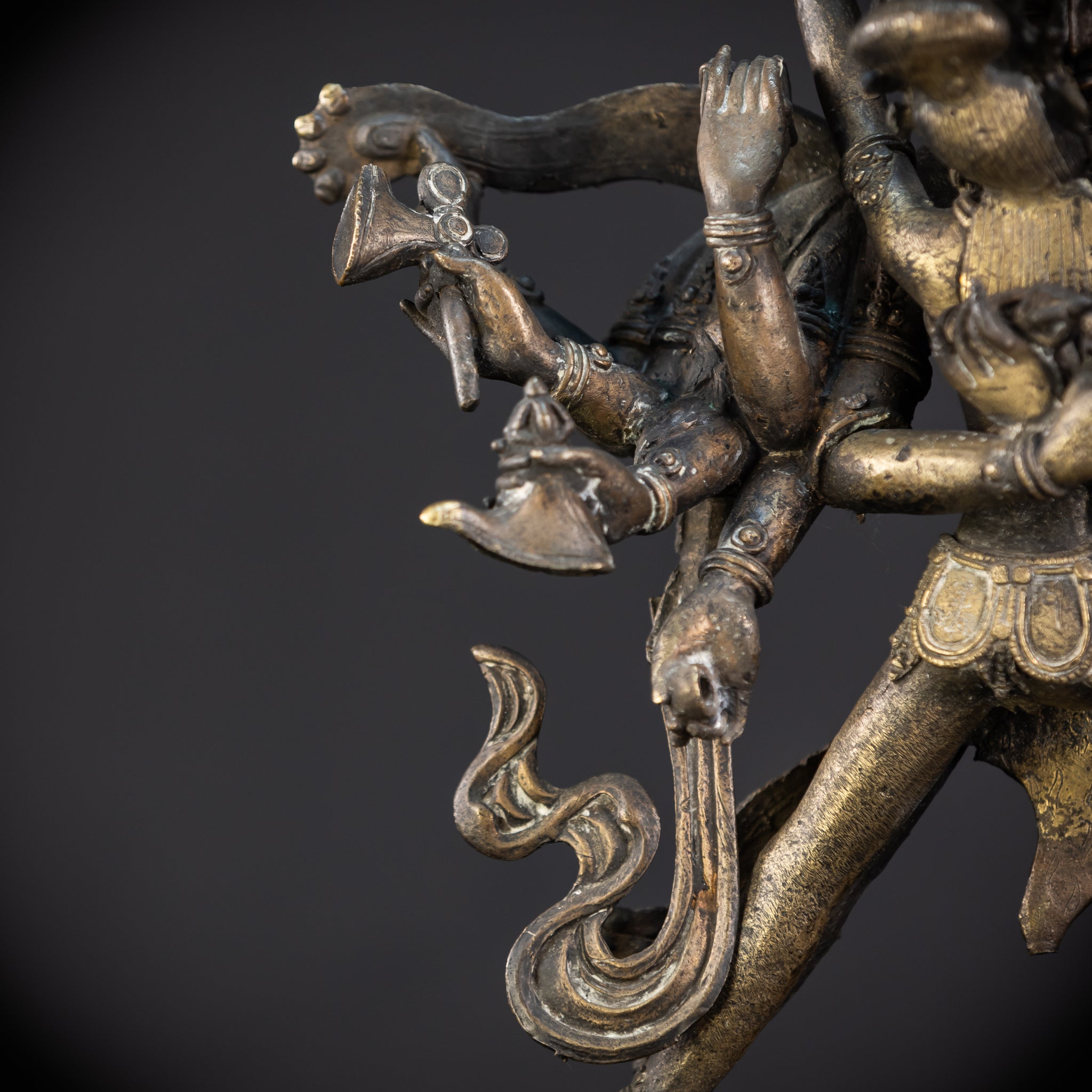 Sri Cakrasamvara and Vajravarahi Tantra Tibet Bronze Sculpture | 1700s | 14.4"