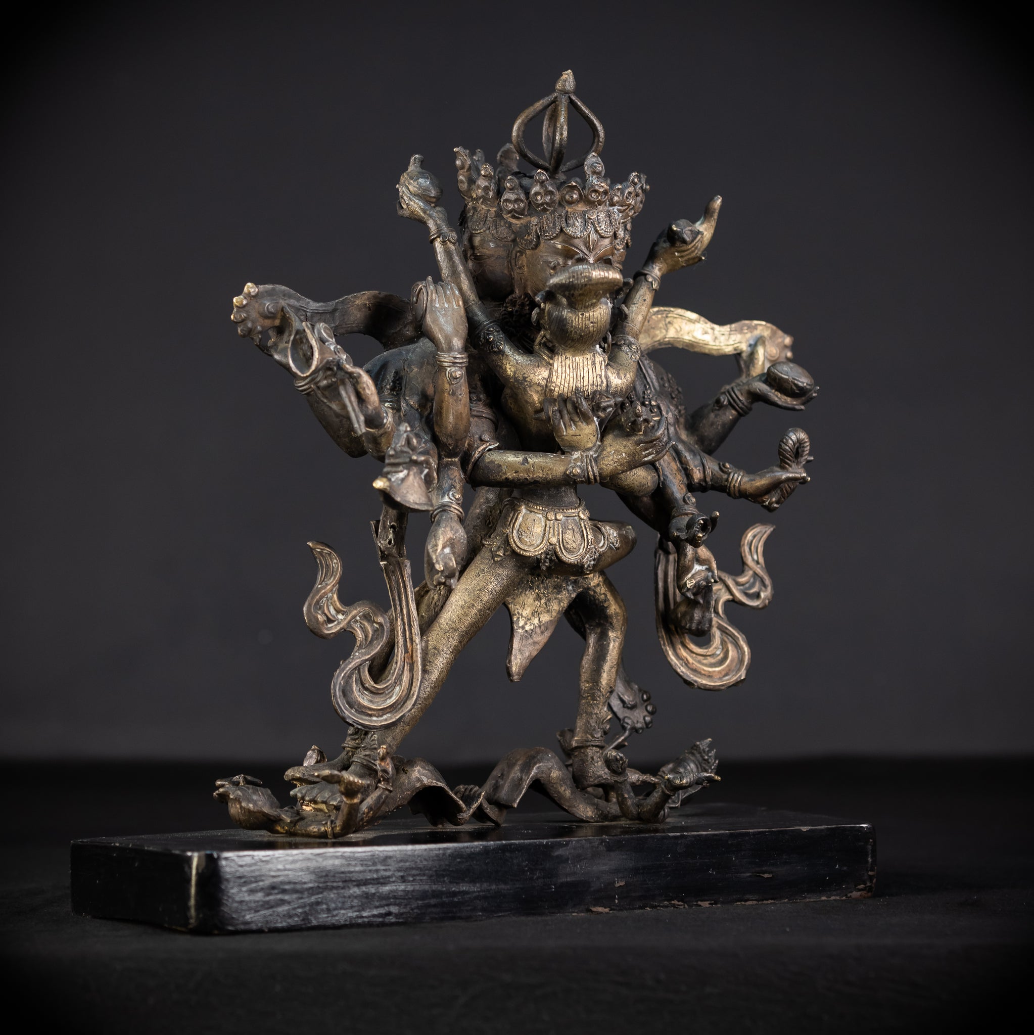 Sri Cakrasamvara and Vajravarahi Tantra Tibet Bronze Sculpture | 1700s | 14.4"