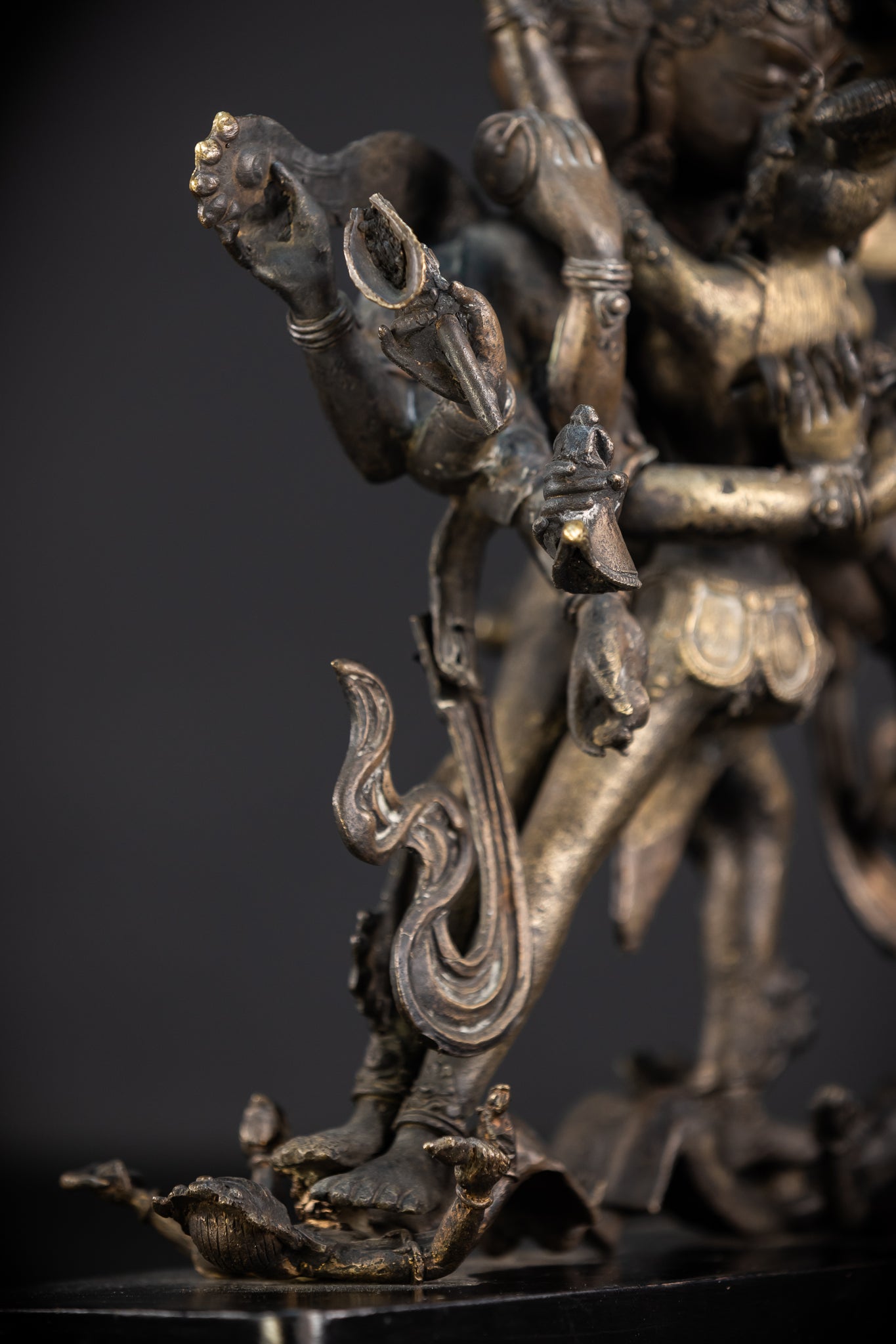 Sri Cakrasamvara and Vajravarahi Tantra Tibet Bronze Sculpture | 1700s | 14.4"
