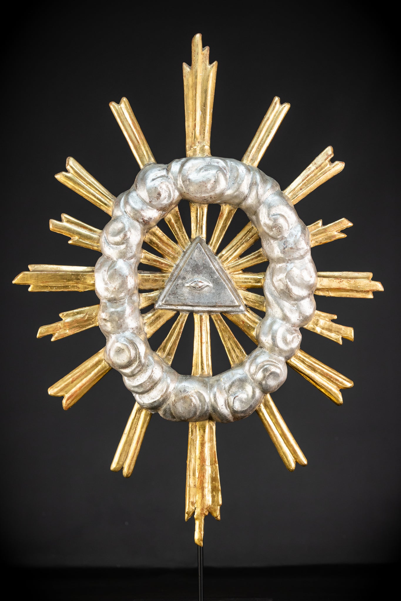 The Eye of Providence Baroque Wooden Sculpture | 1700s Antique