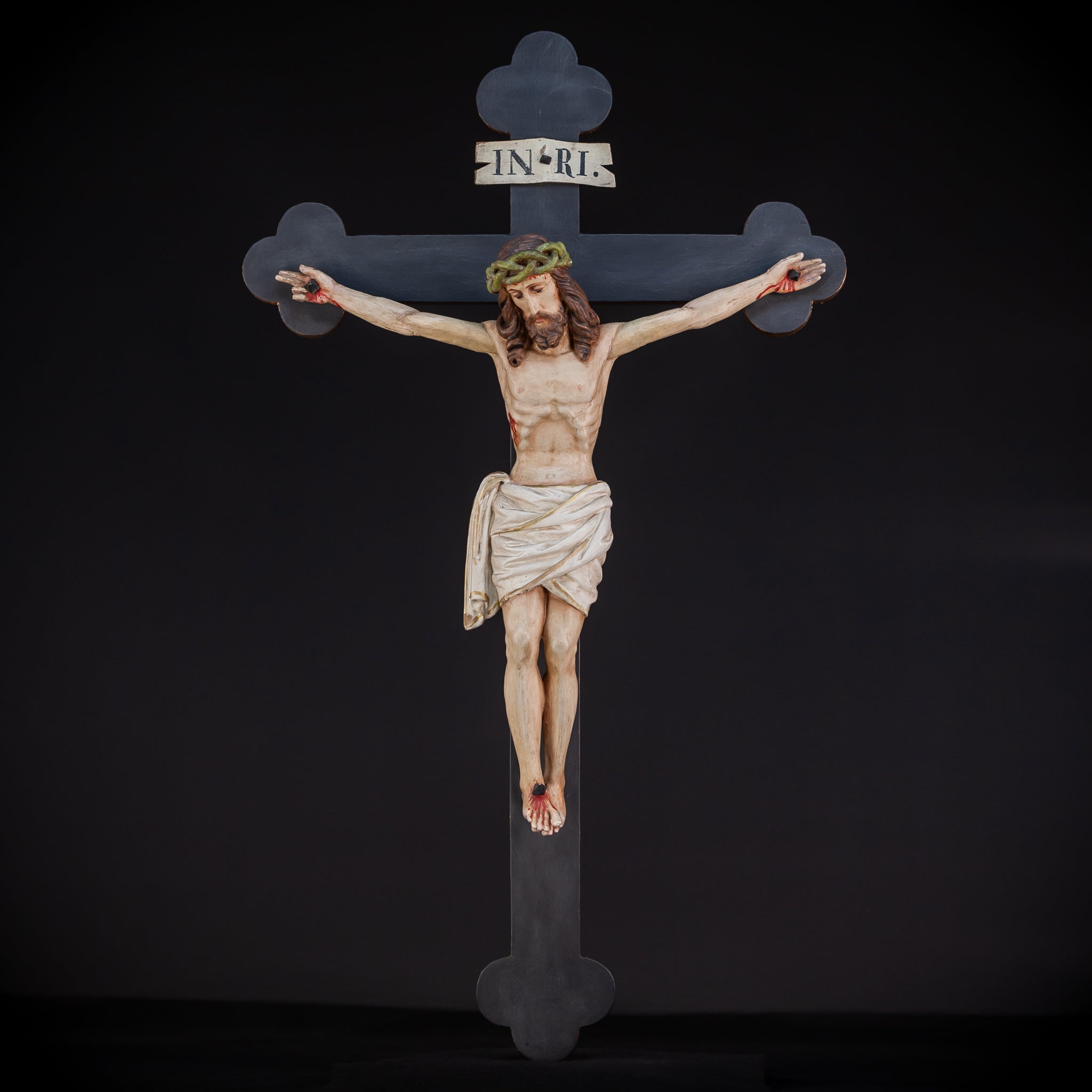 Wall Crucifix | 1900s Antique | 30"/ 76 cm