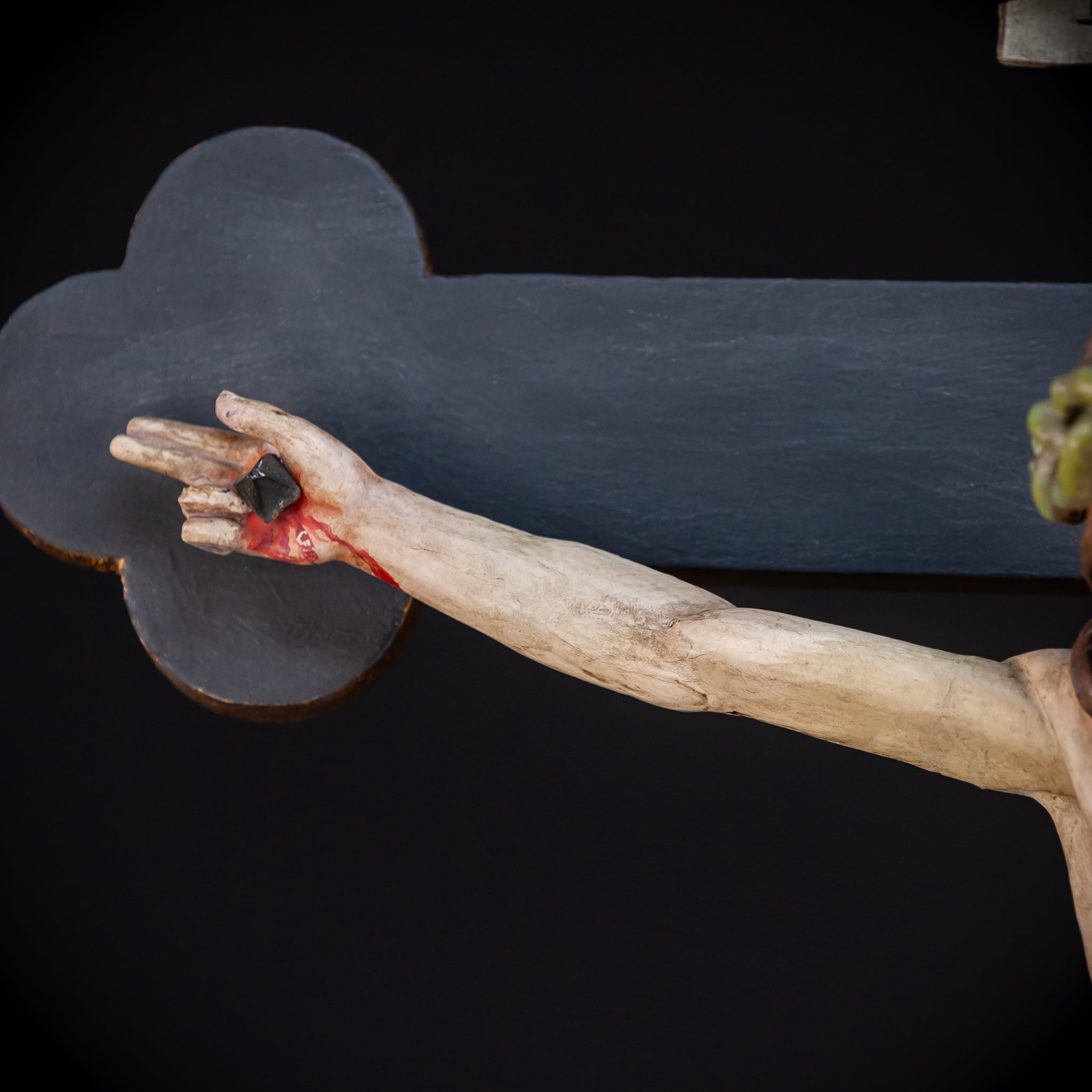Wall Crucifix | 1900s Antique | 30"/ 76 cm