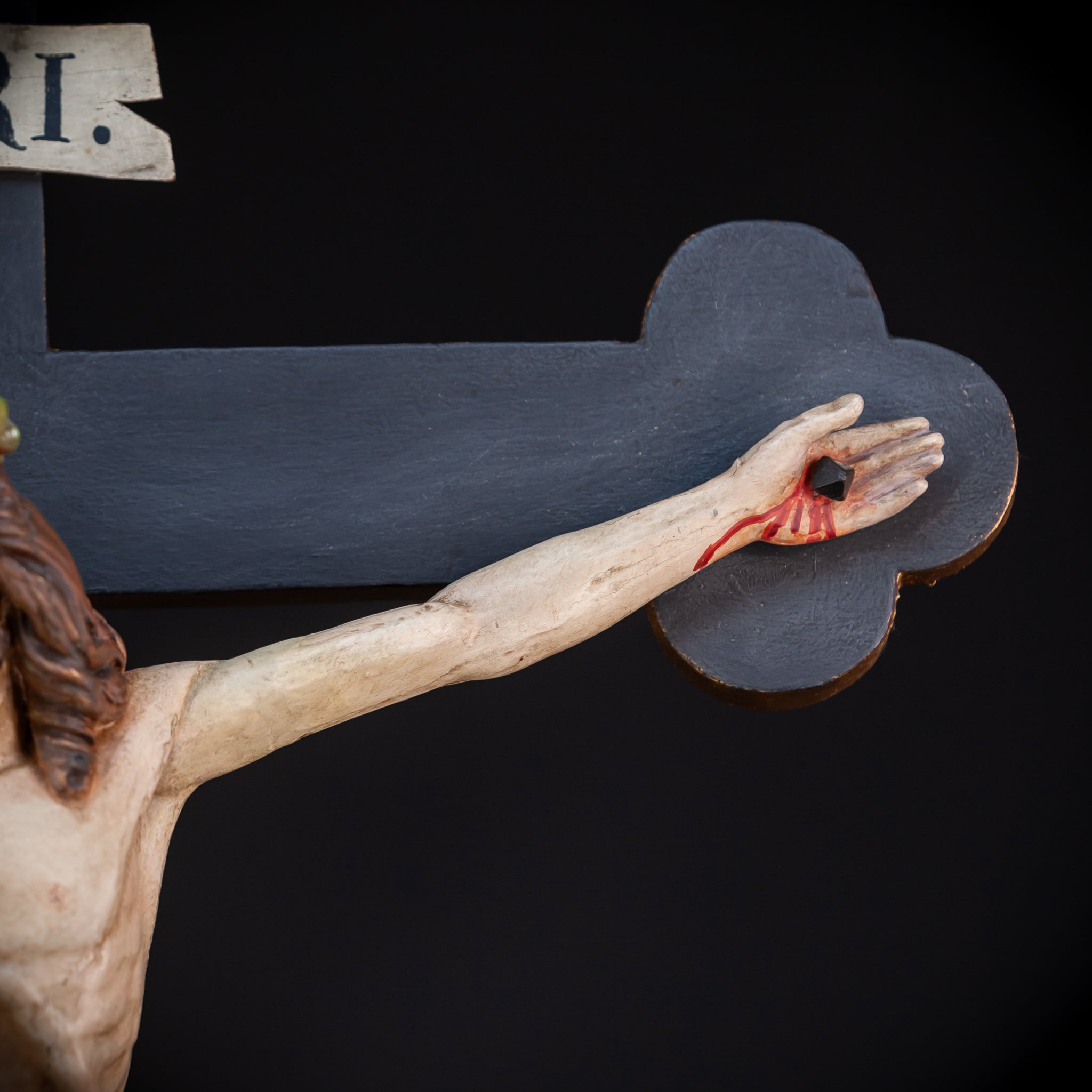 Wall Crucifix | 1900s Antique | 30"/ 76 cm