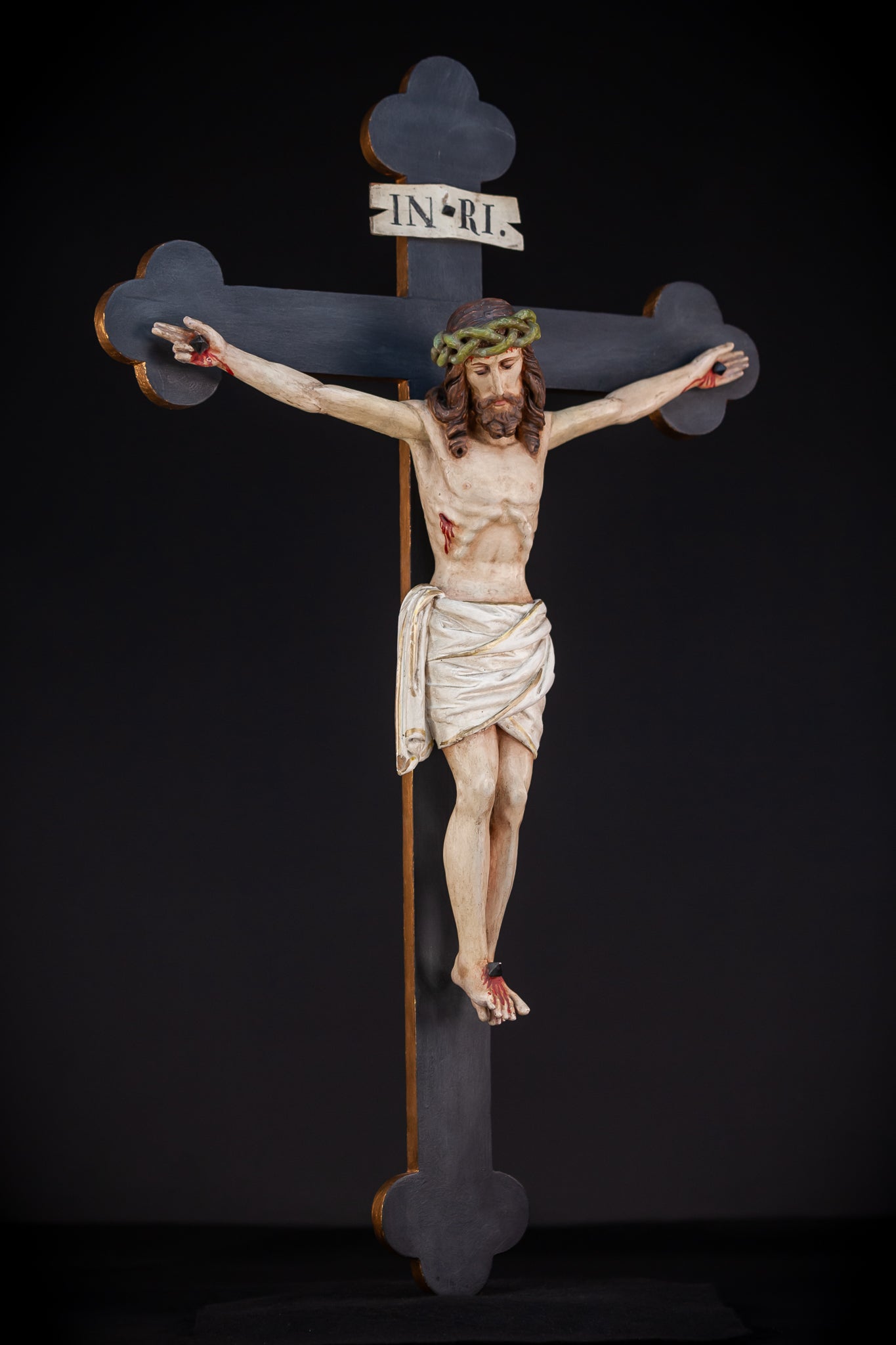 Wall Crucifix | 1900s Antique | 30"/ 76 cm