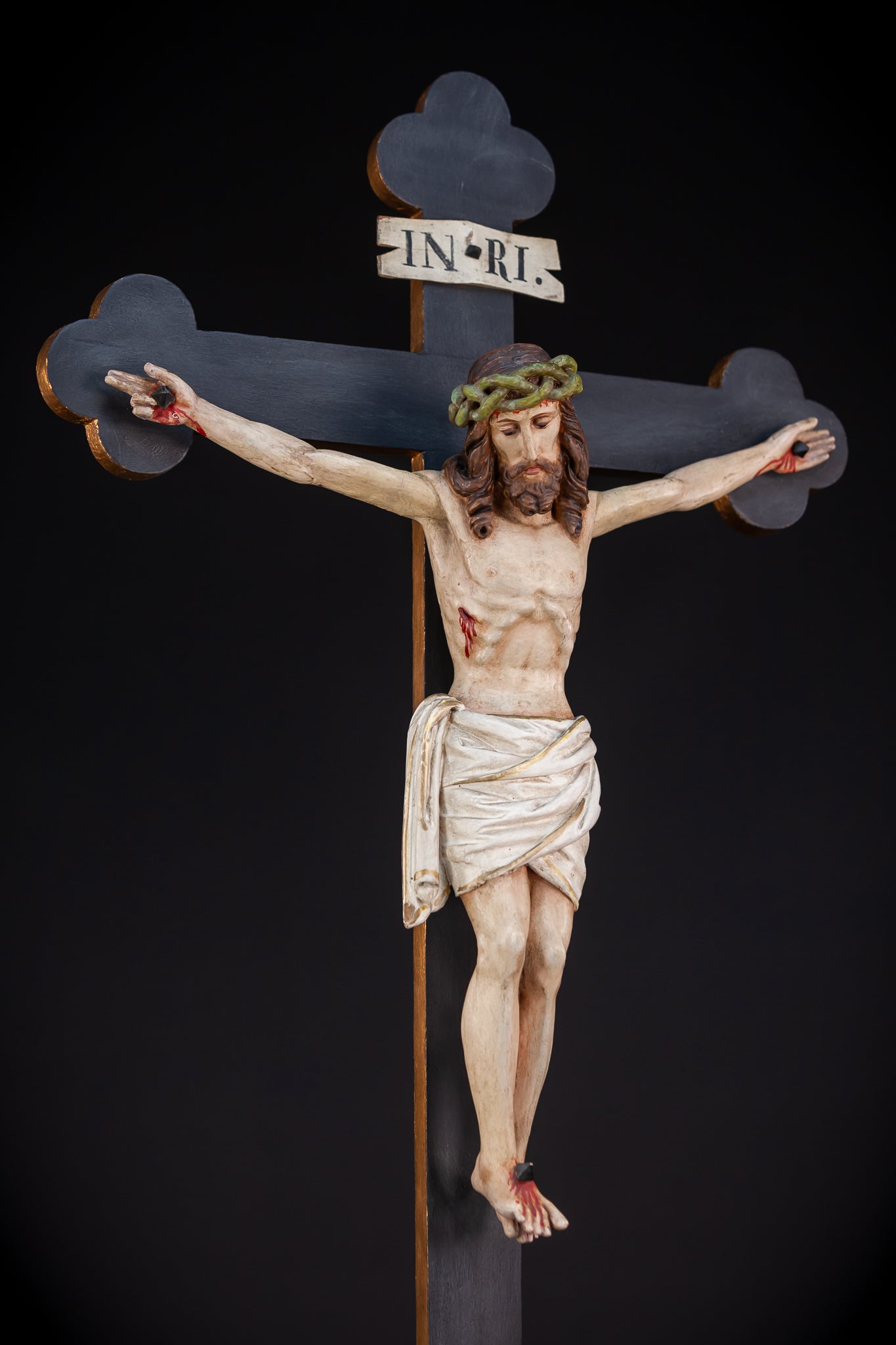 Wall Crucifix | 1900s Antique | 30"/ 76 cm