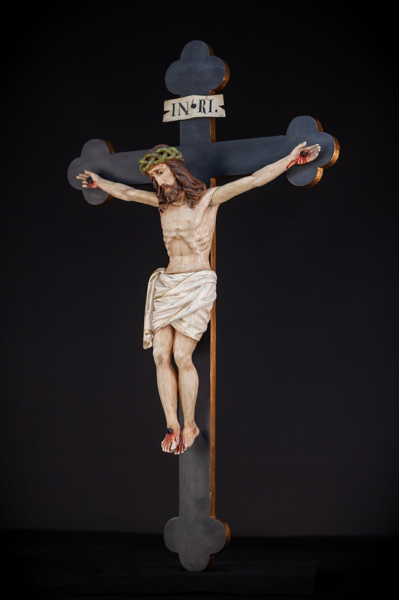 Wall Crucifix | 1900s Antique | 30"/ 76 cm