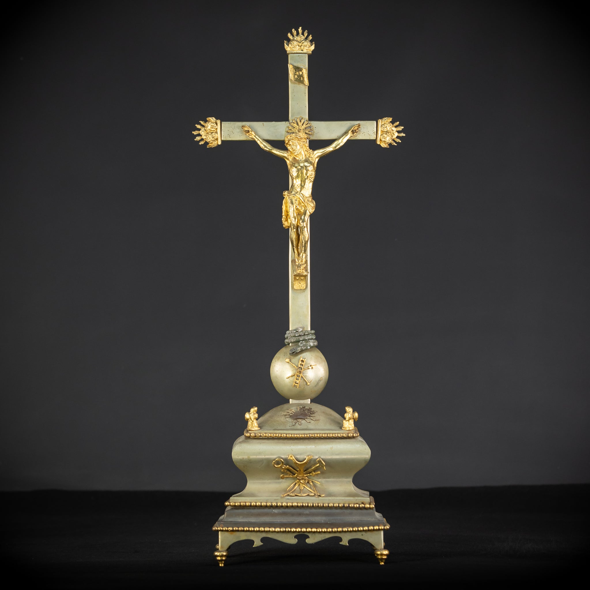 Altar Crucifix | Jesus | Metal | 25.2” / 64 cm