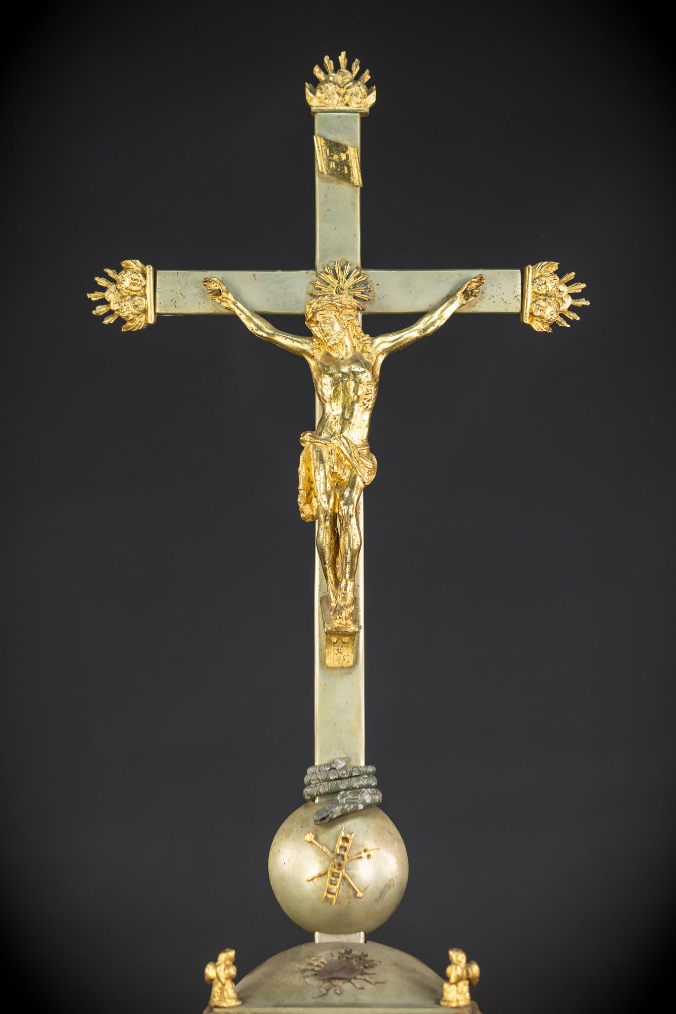 Altar Crucifix | Jesus | Metal | 25.2” / 64 cm