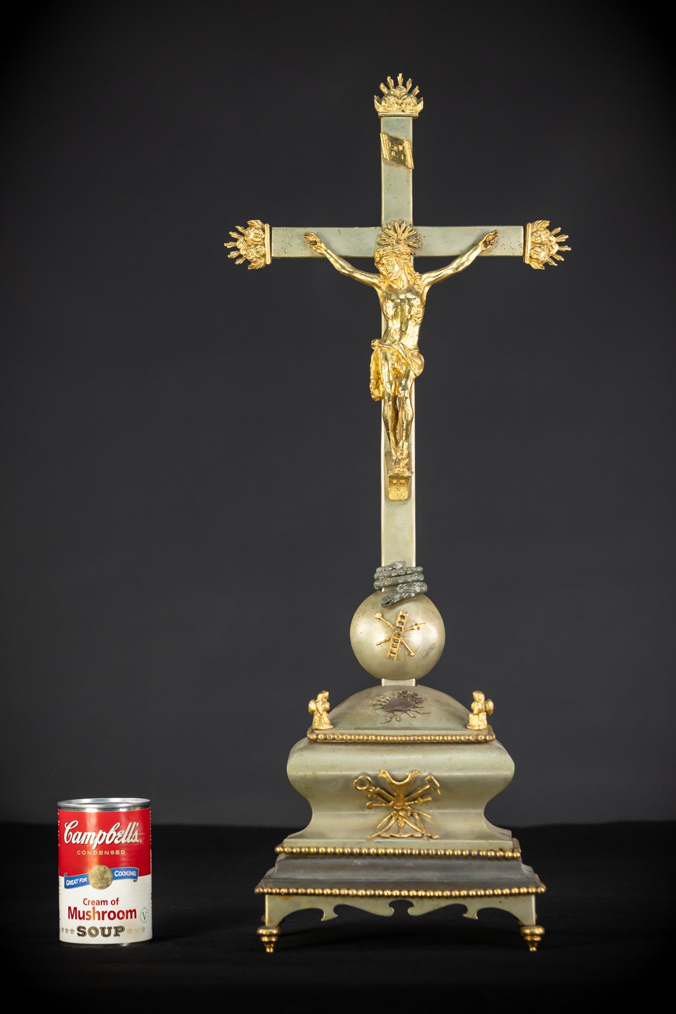 Altar Crucifix | Jesus | Metal | 25.2” / 64 cm