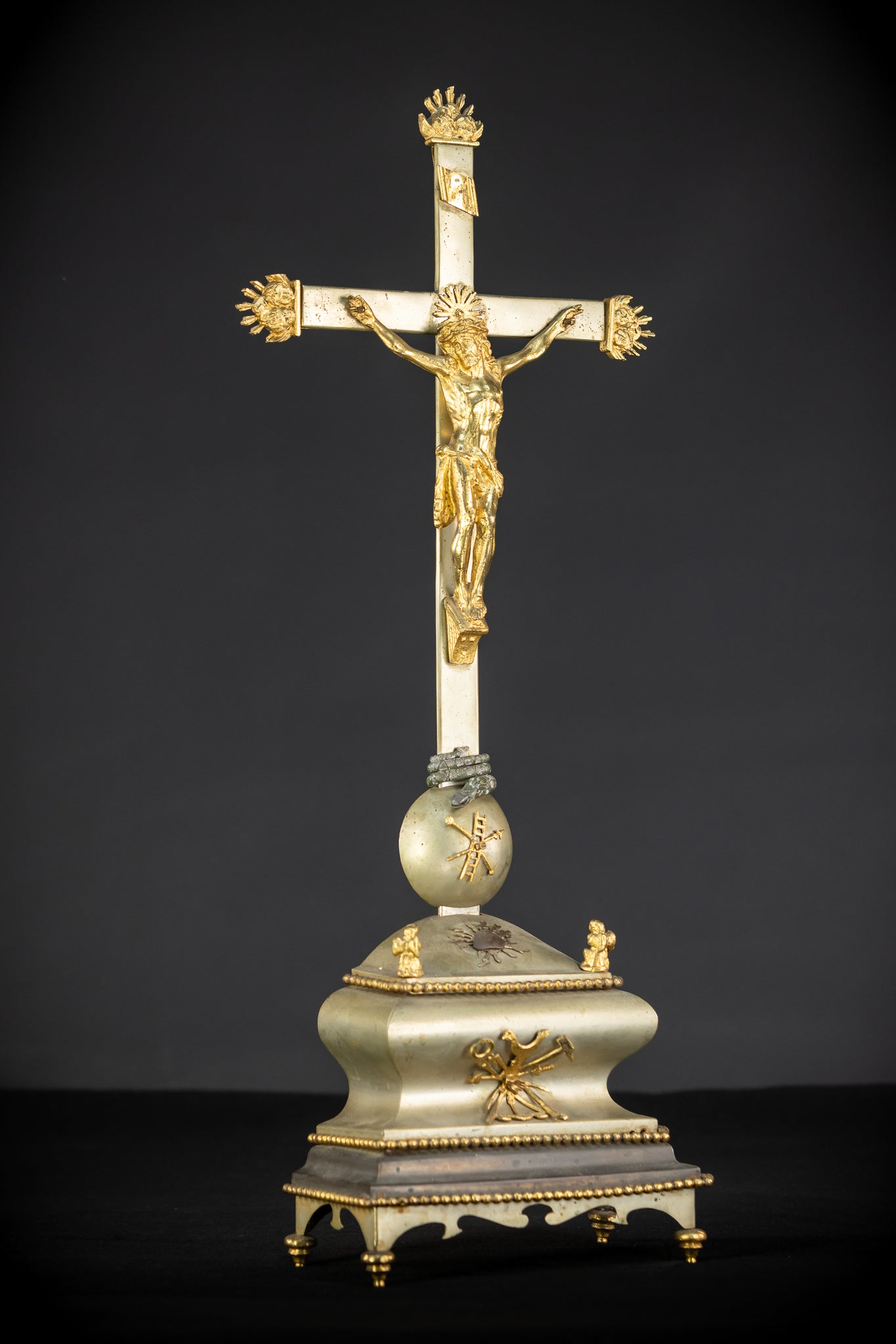 Altar Crucifix | Jesus | Metal | 25.2” / 64 cm