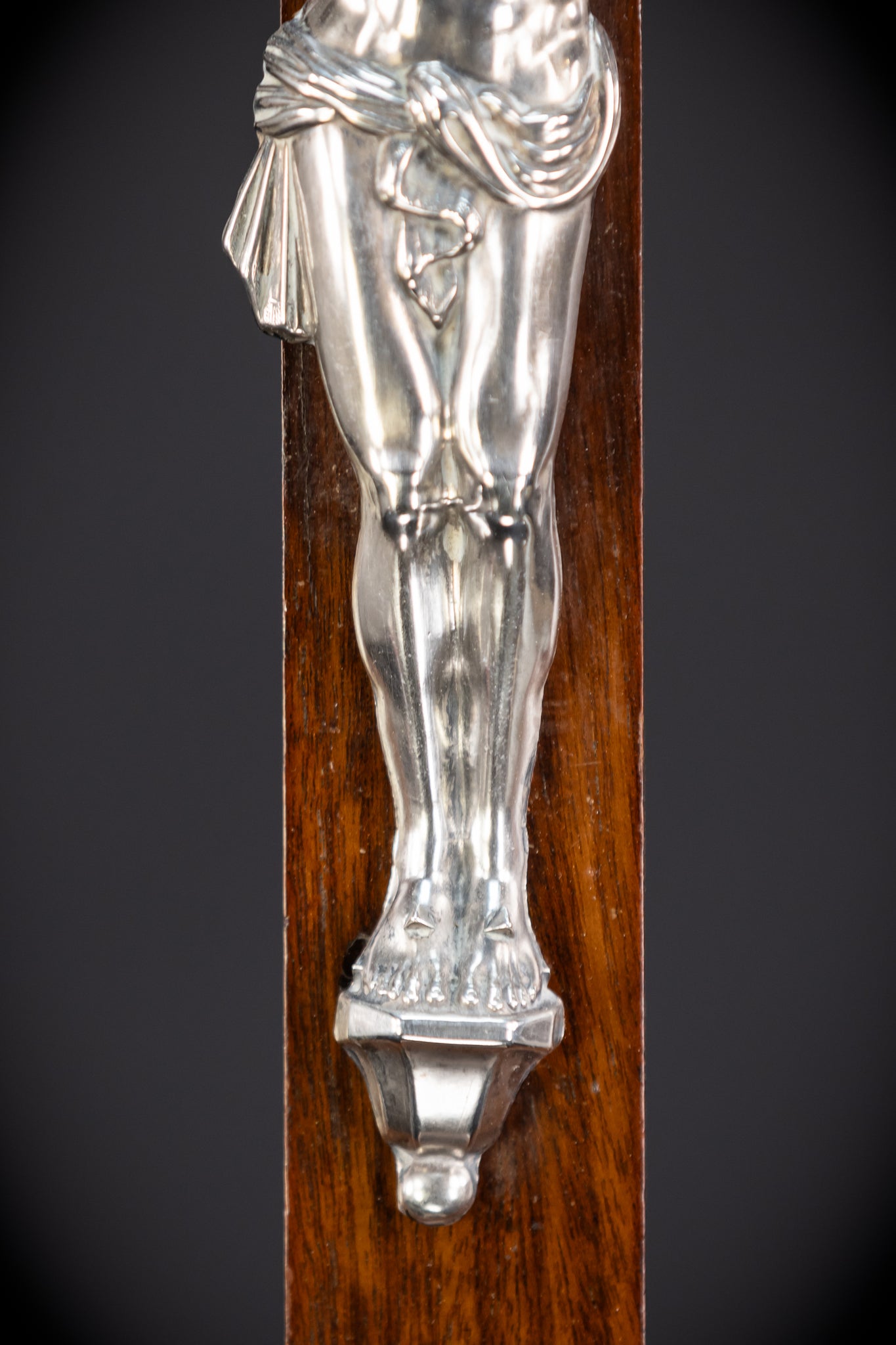 Altar Crucifix | Solid Silver Jesus Christ Antique 22"